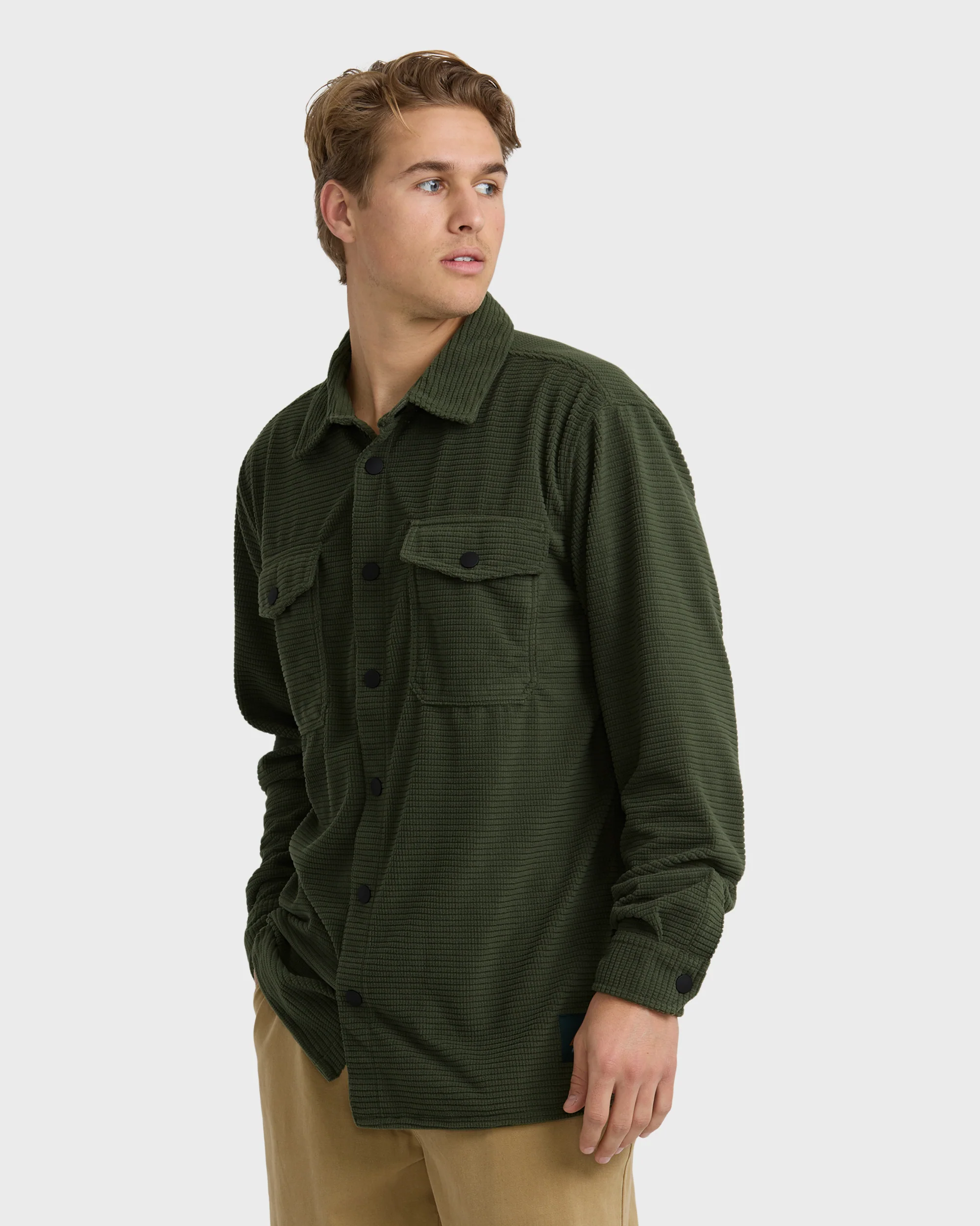 Ridge Flannel Shirt - Fatigue - Image 4