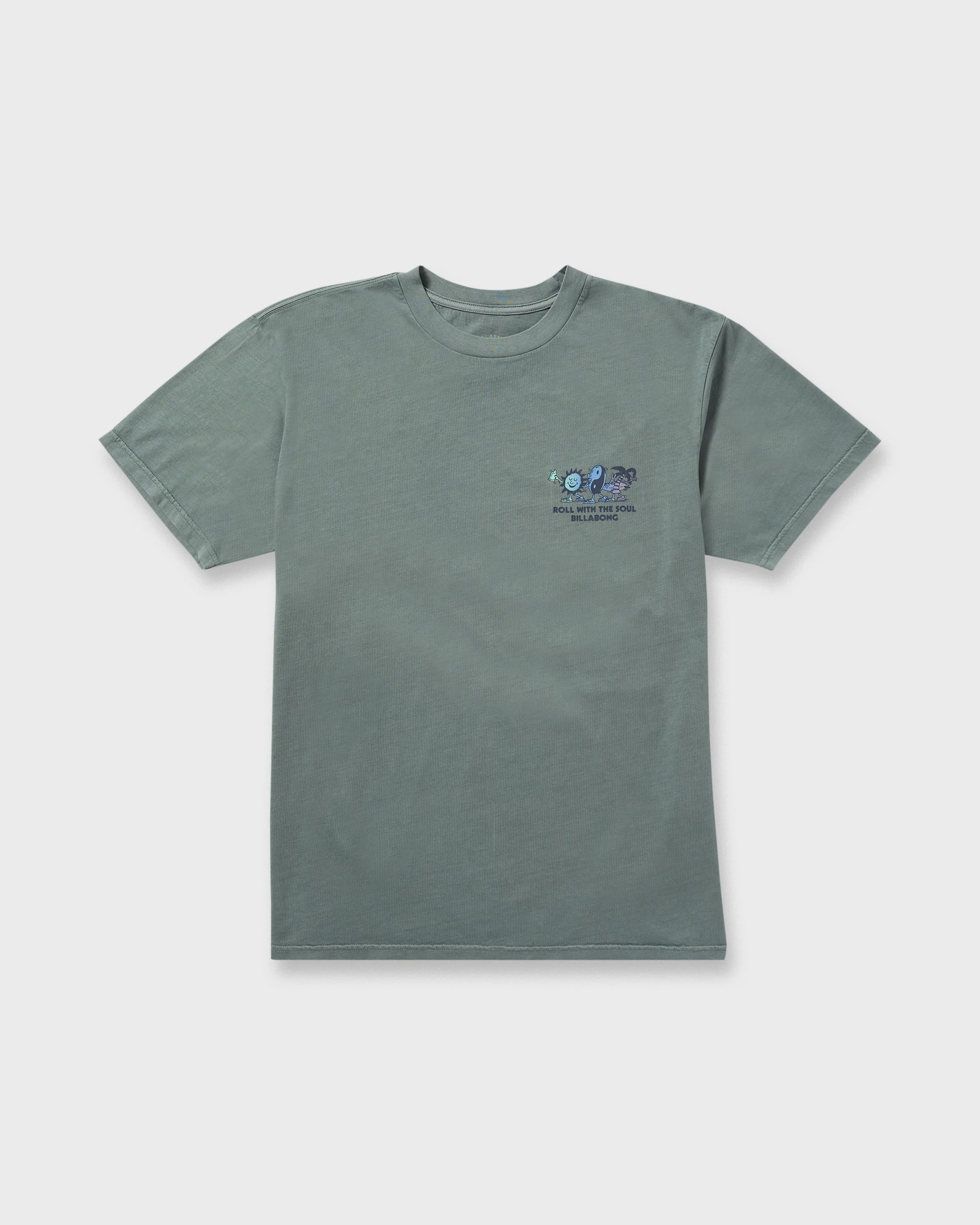 Roll Premium Wave Wash Short Sleeve Tee - Dark Slate - Image 3