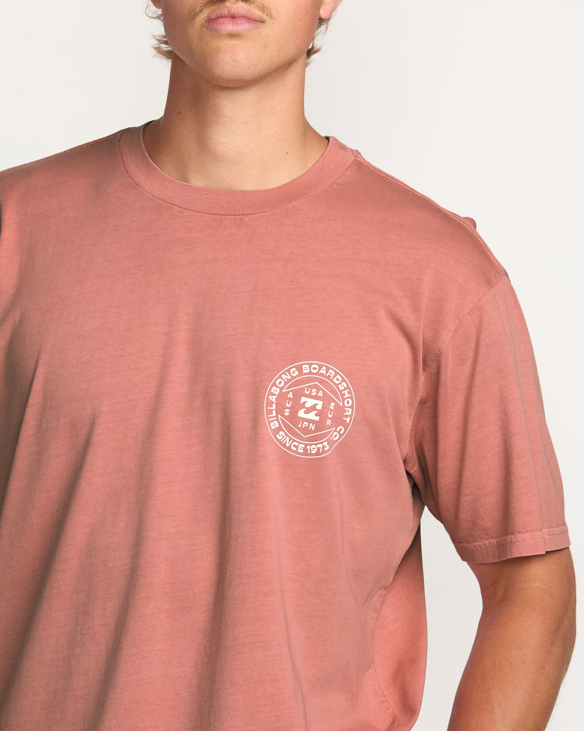 Rotation Premium Wave Wash Tee - Dusty Rose - Image 5