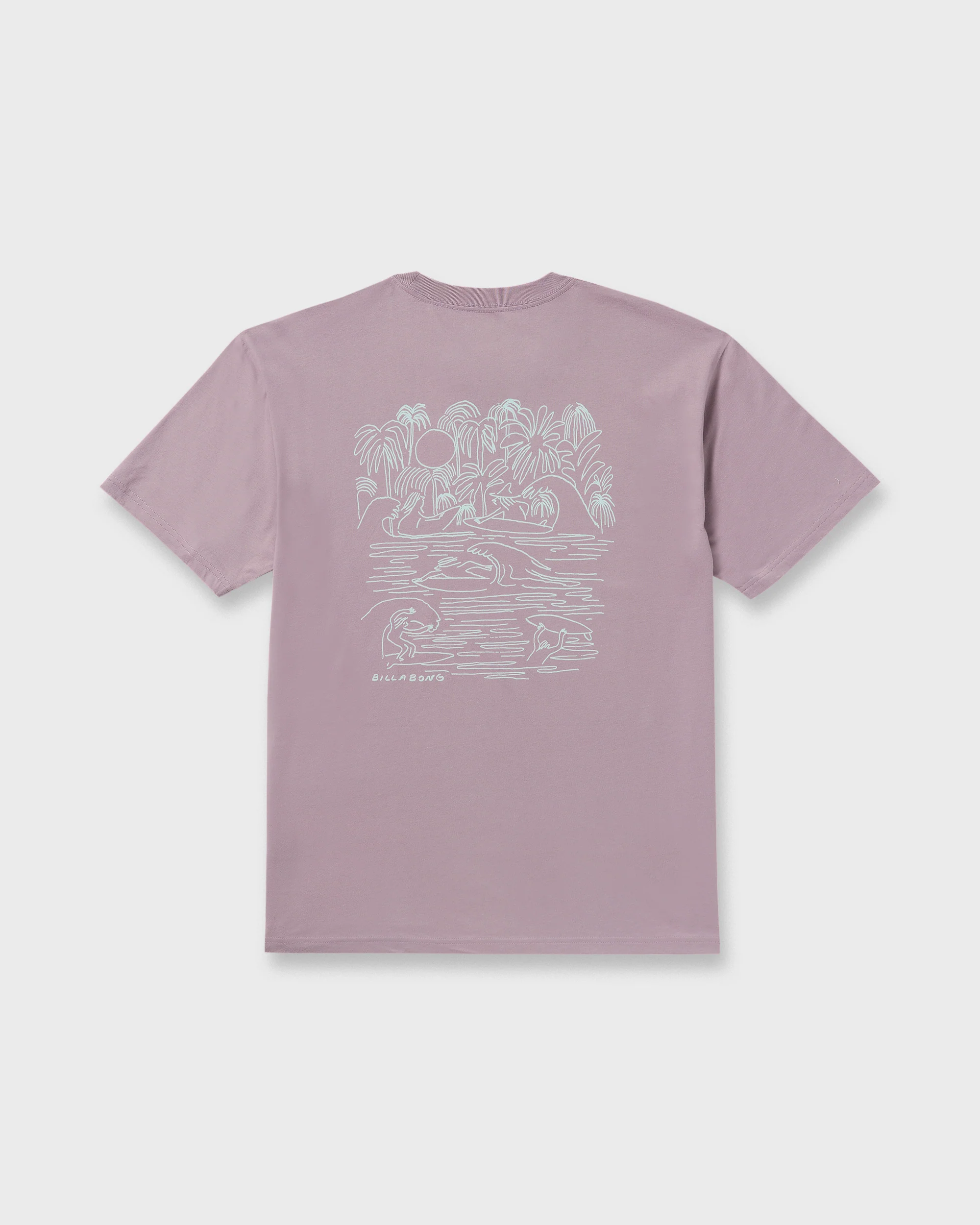 Scenes Regular Short Sleeve T-Shirt - Purple Ash