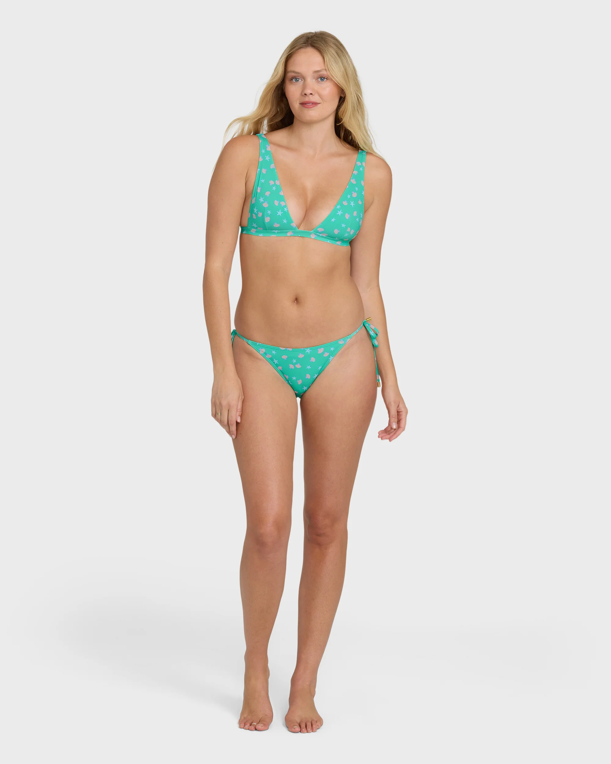 Ship Wrecked Tie-Side Tropic Bikini Bottoms - Green Tropics - Image 4