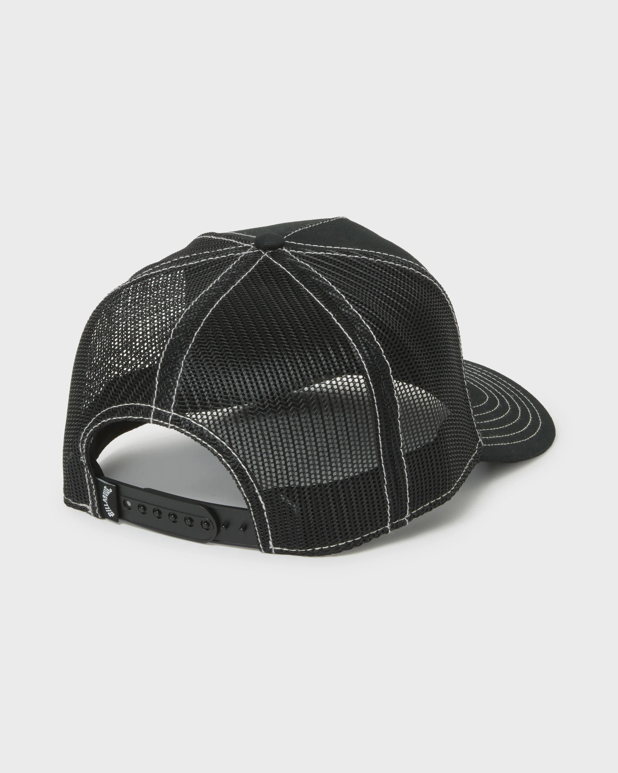 Skull Wave Hi Trucker Hat - Black - Image 2
