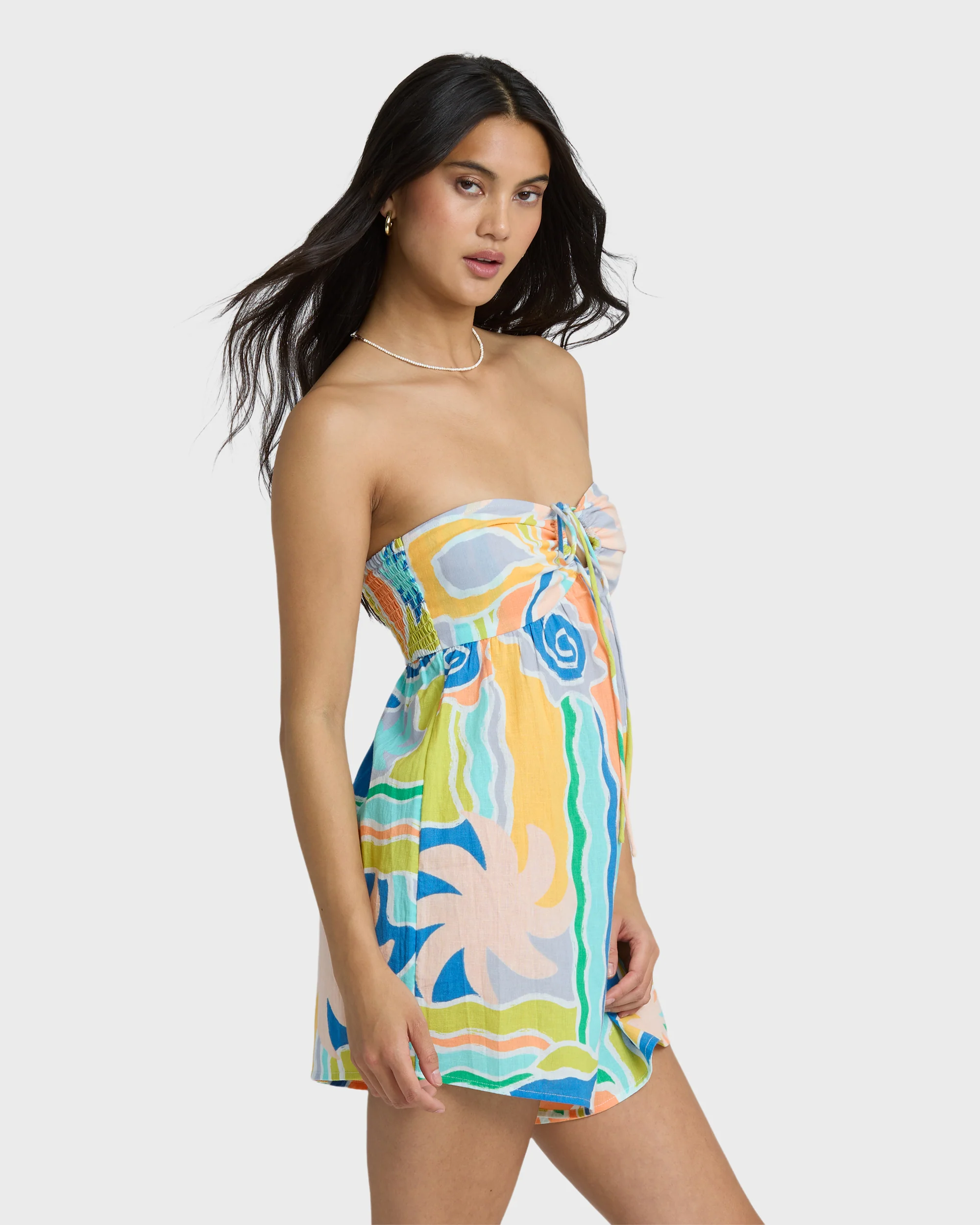 So Groovy Romper - Blue Multi - Image 5