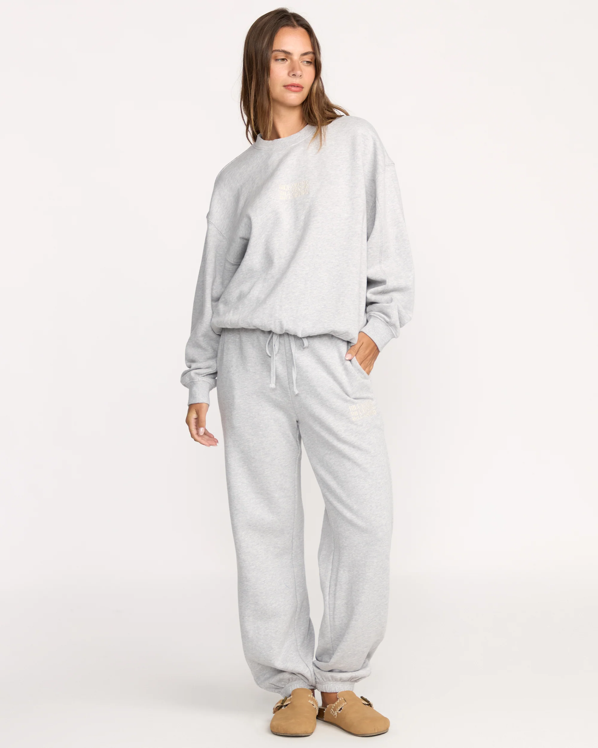 So Sunny Kendal Crewneck Sweatshirt - Heather Grey - Image 3
