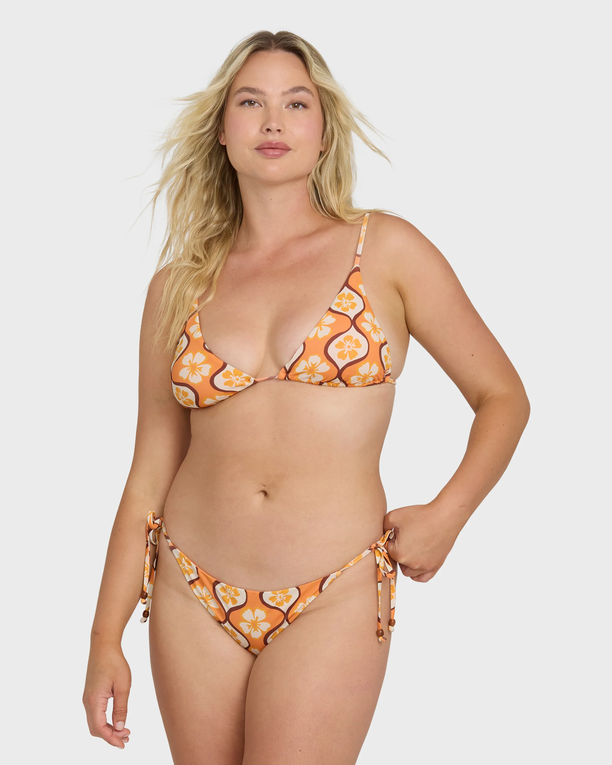 Womens Sol Groove Tall Slide Triangle Bikini Top - Image 2