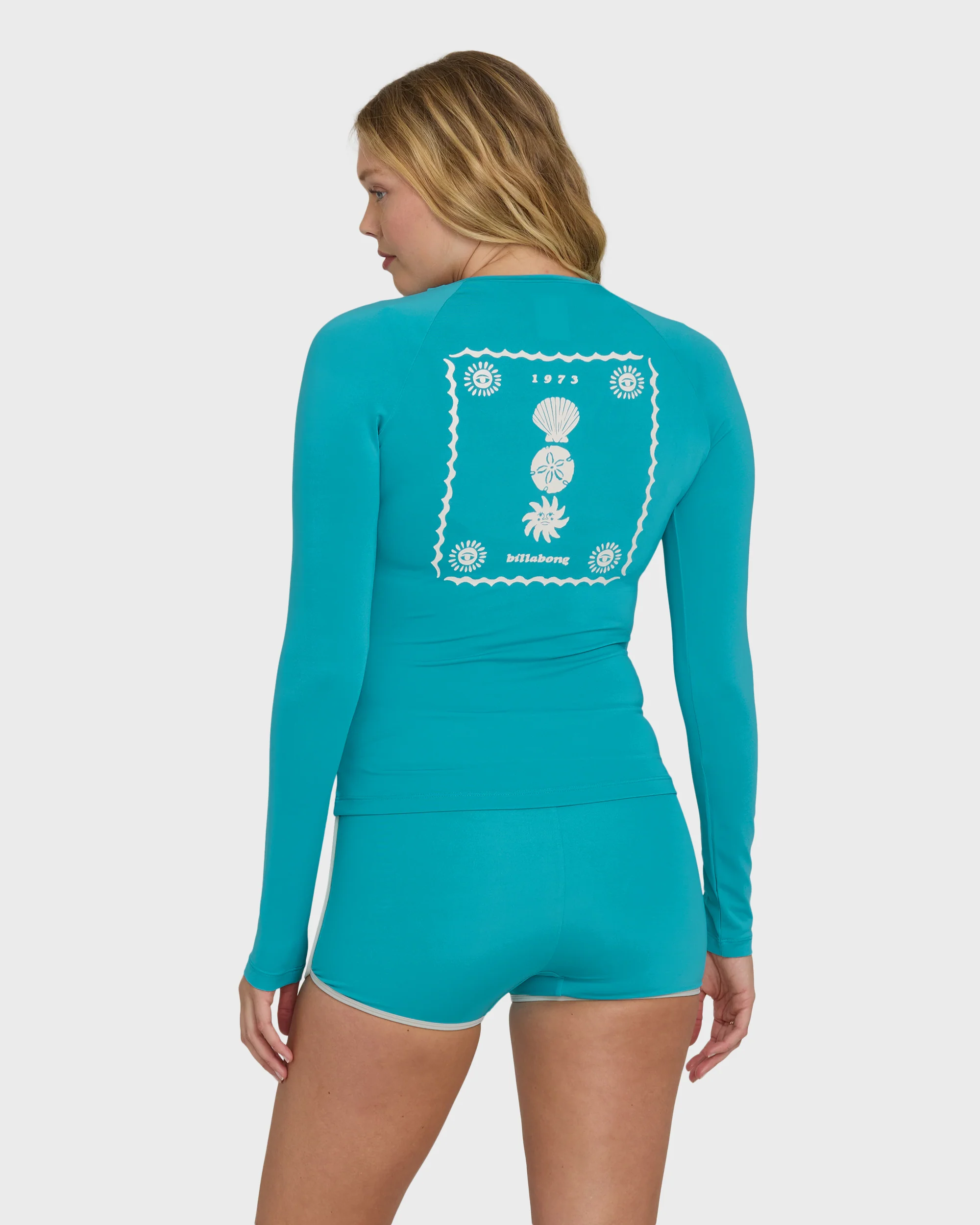 Sol Searcher 50 UPF Long Sleeve Rashguard - Bright Marine - Image 3