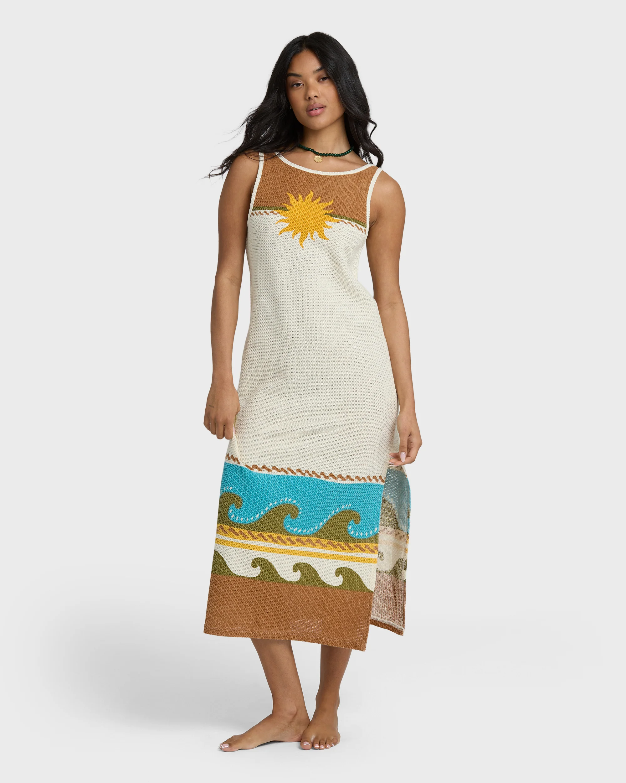 Womens Solar Babe Midi Dress - Image 3