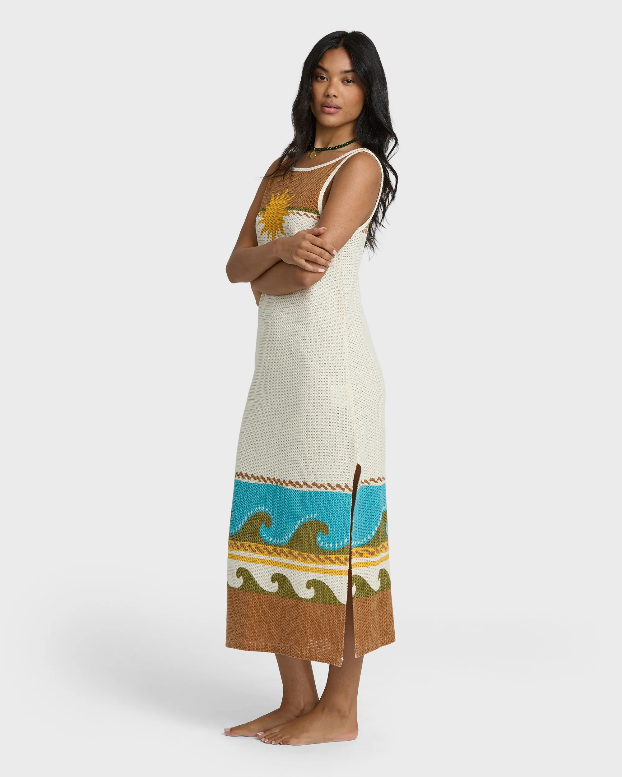 Womens Solar Babe Midi Dress - Image 6