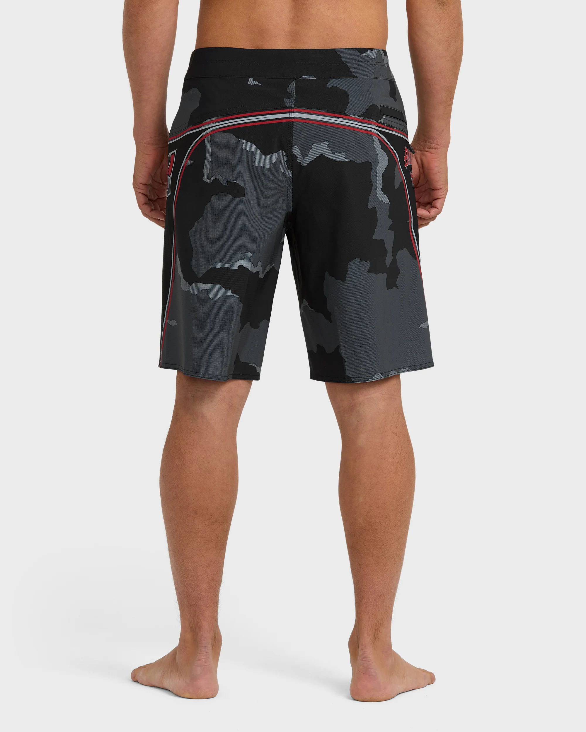 Straddie Airlite 20" Boardshorts - Black Camo - Image 3