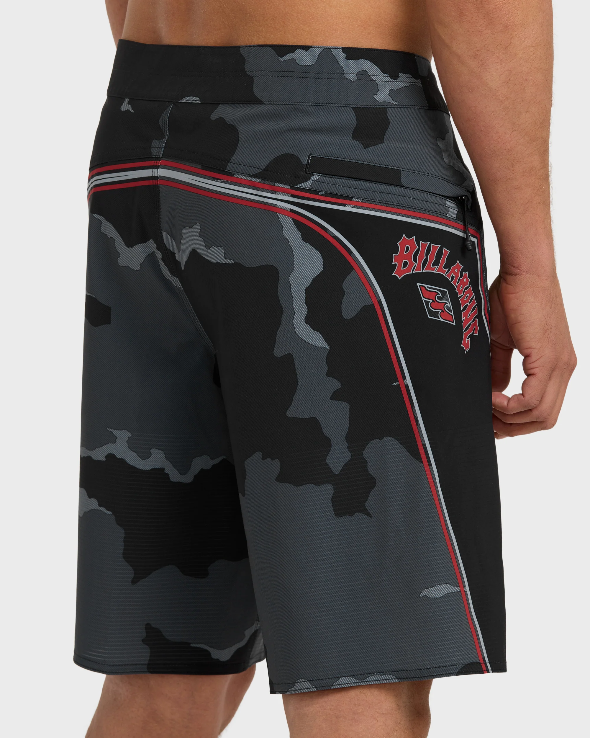 Straddie Airlite 20" Boardshorts - Black Camo - Image 6
