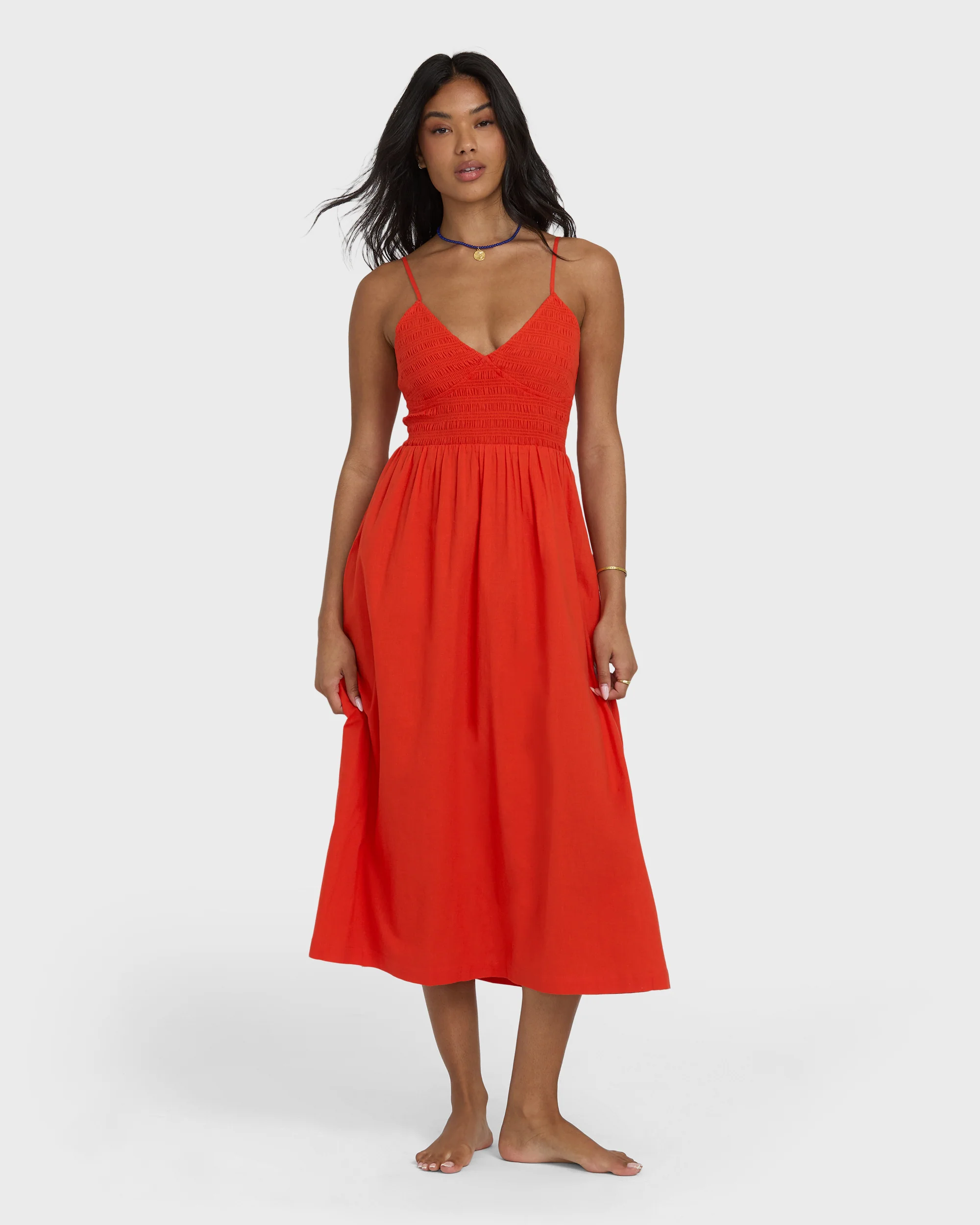 Such A Trip Midi Dress - Red Aloha - Image 6