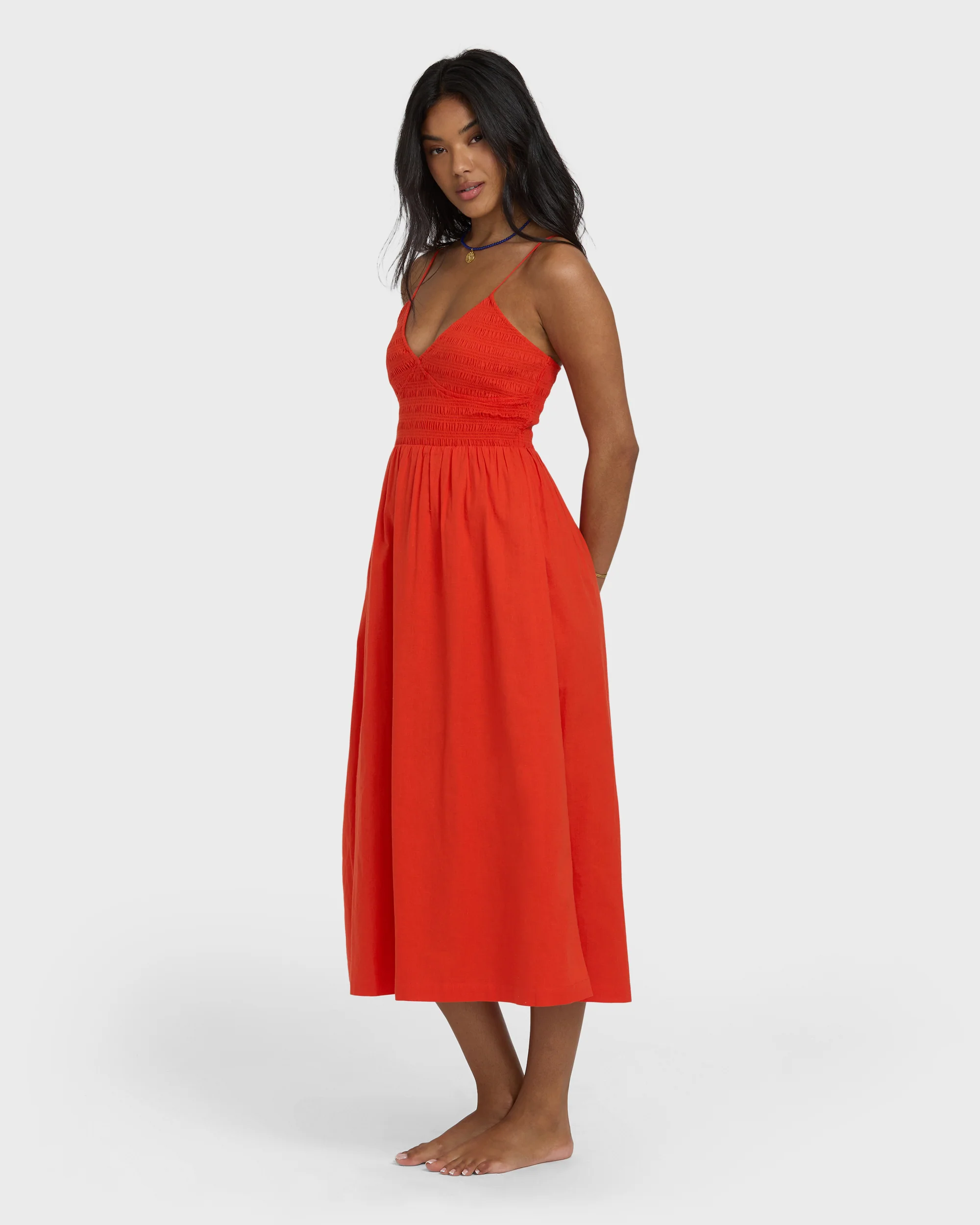Such A Trip Midi Dress - Red Aloha - Image 7