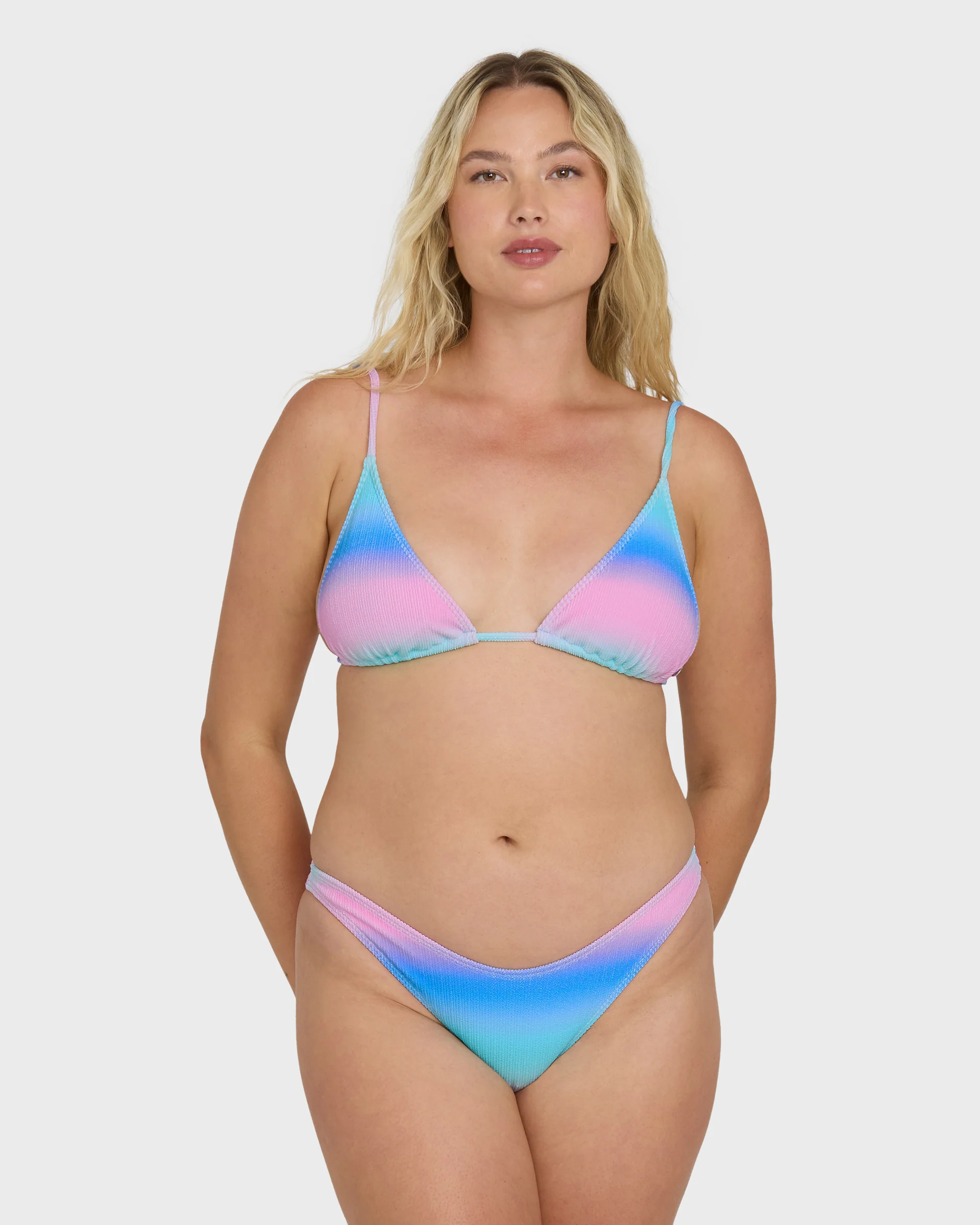 Sun Fade Slide Tall Triangle Bikini Top - Ocean Spray - Image 8