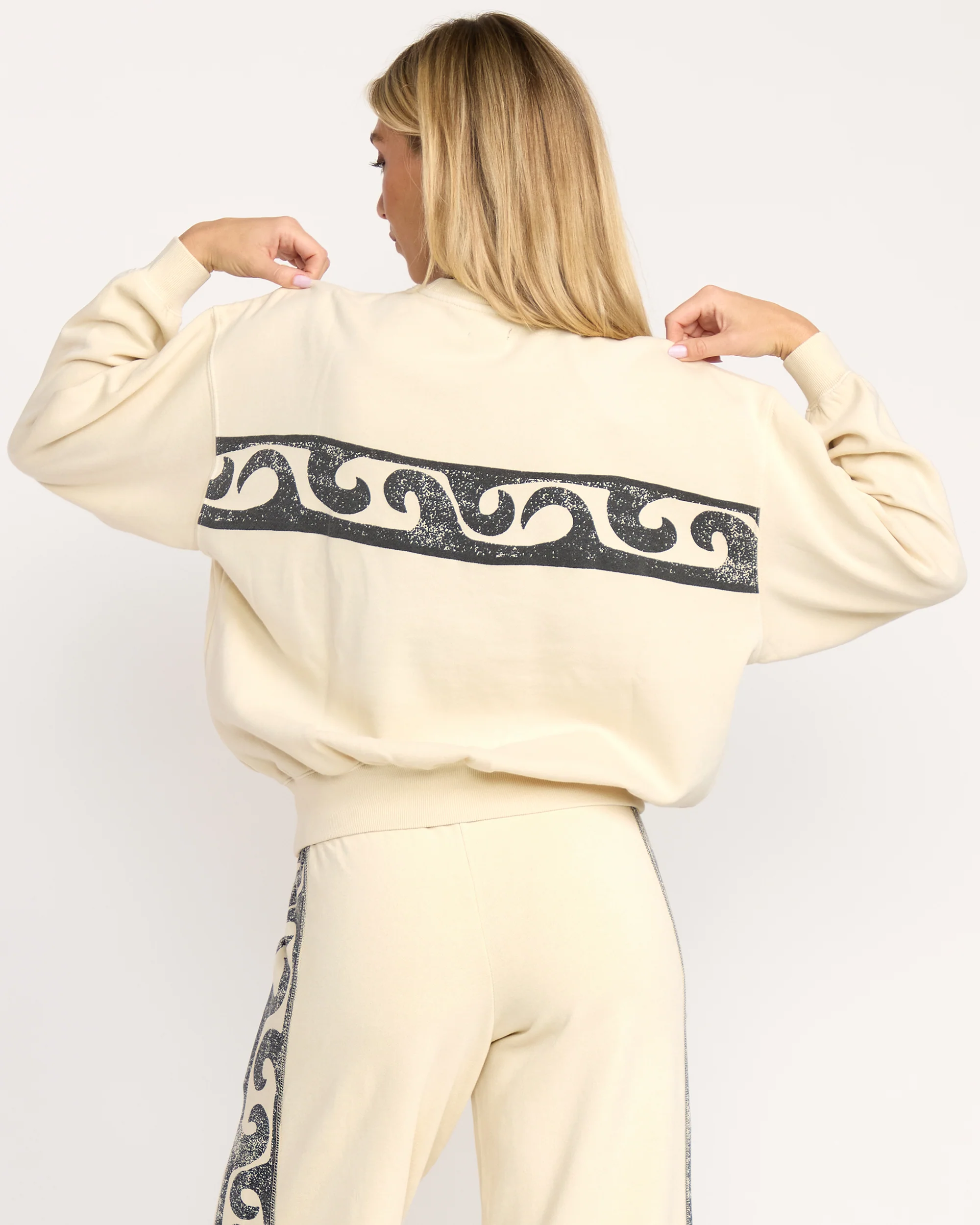 Womens Sun Wave Livin Crew Neck - Image 3