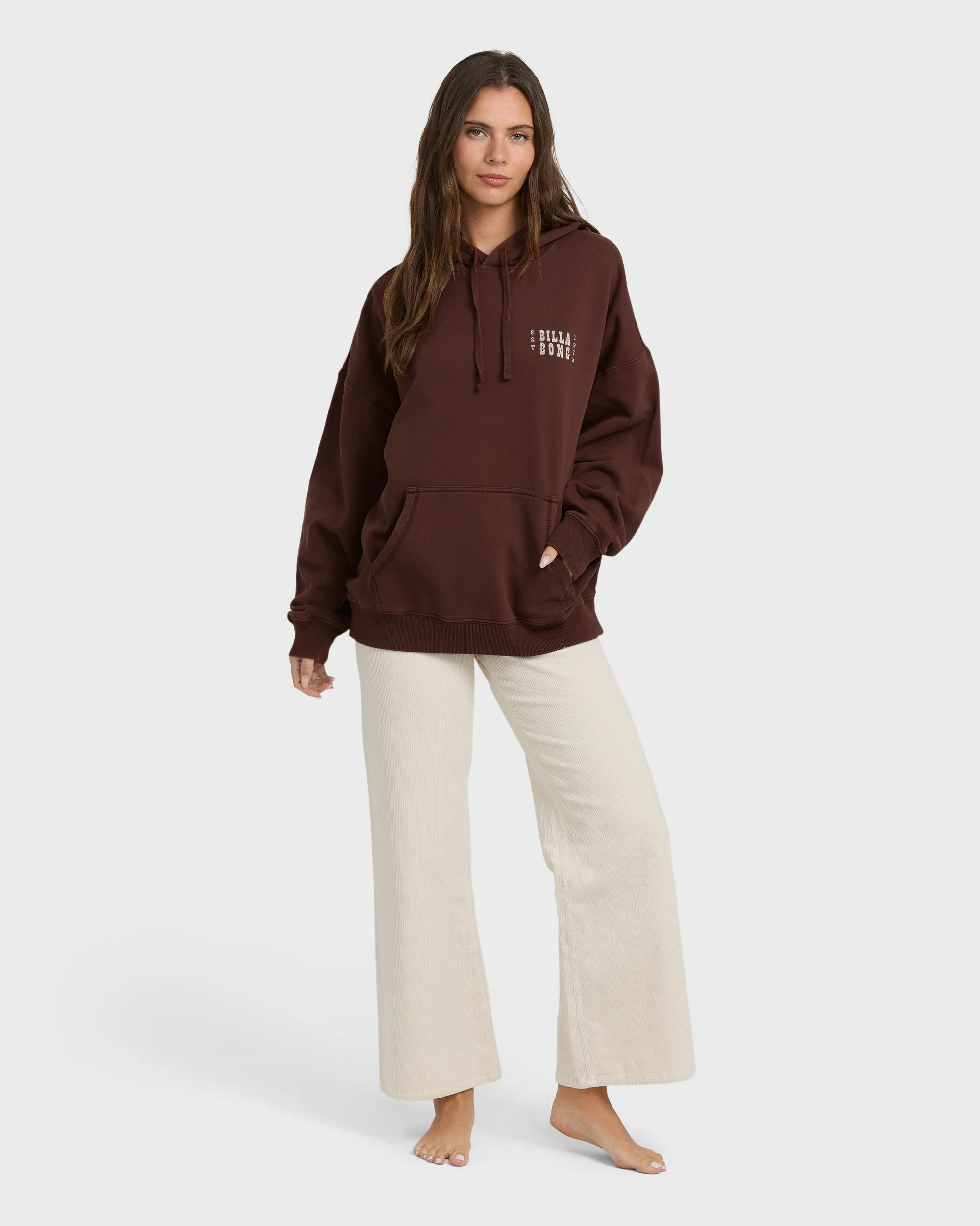 Sun & Waves Hoodie - Teak - Image 4