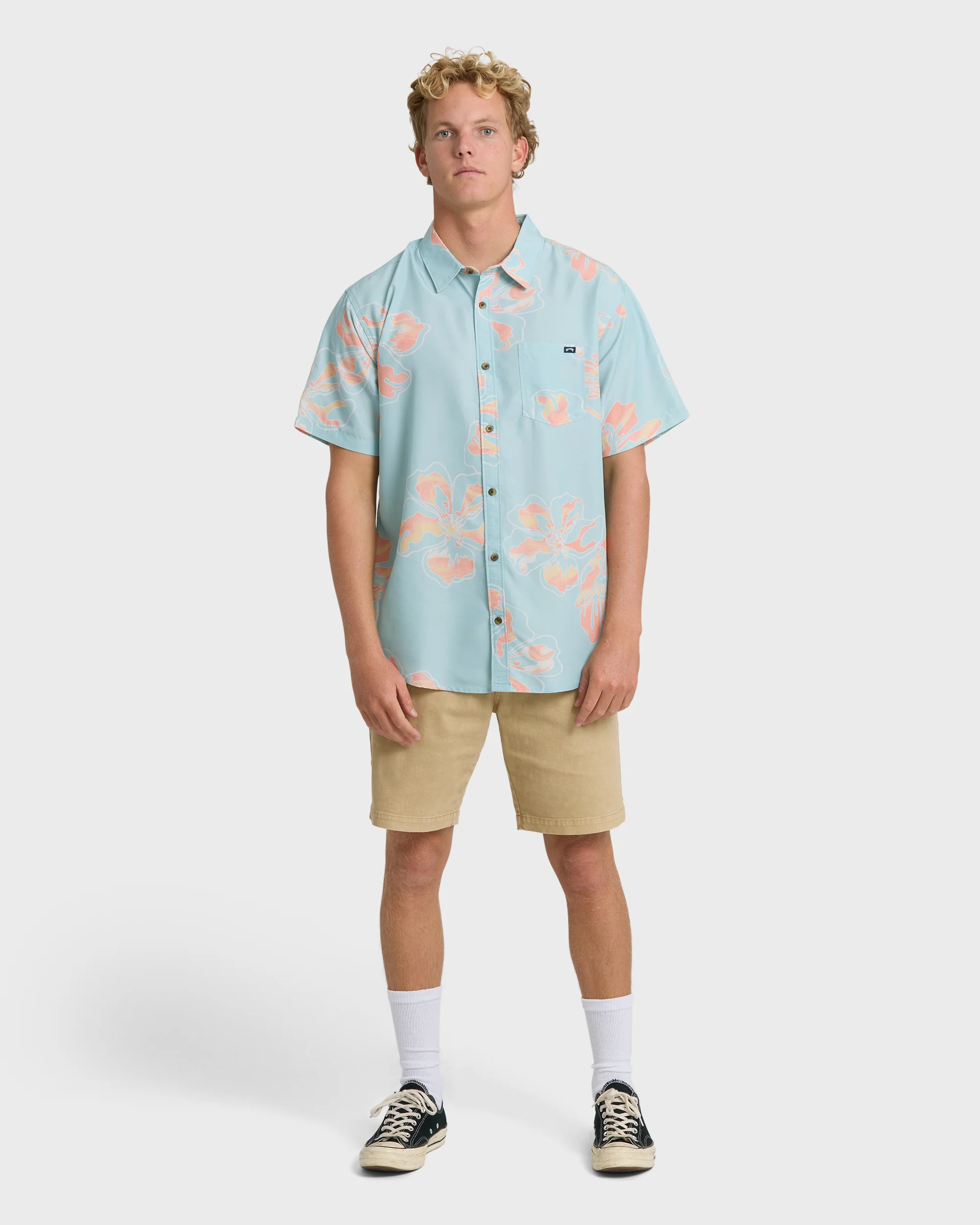 Sundays Lounge Short Sleeve Shirt - Corydalis Blue - Image 4