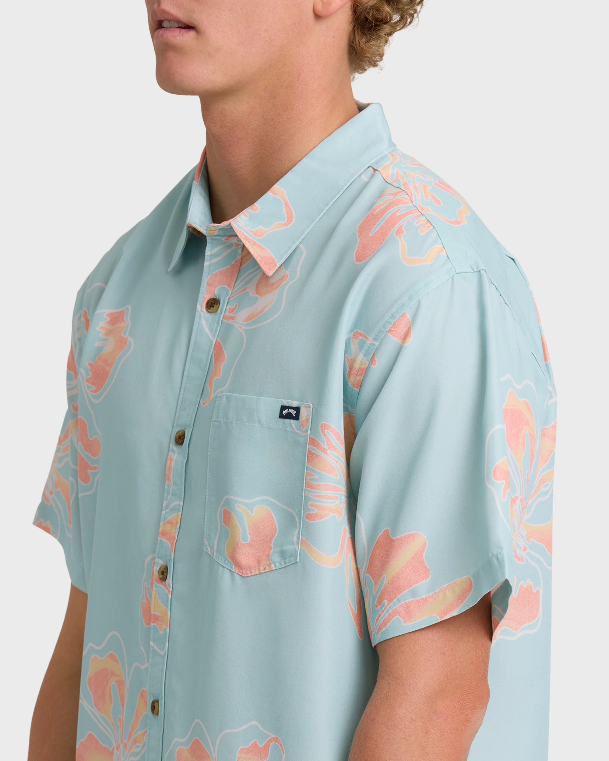 Sundays Lounge Short Sleeve Shirt - Corydalis Blue - Image 5