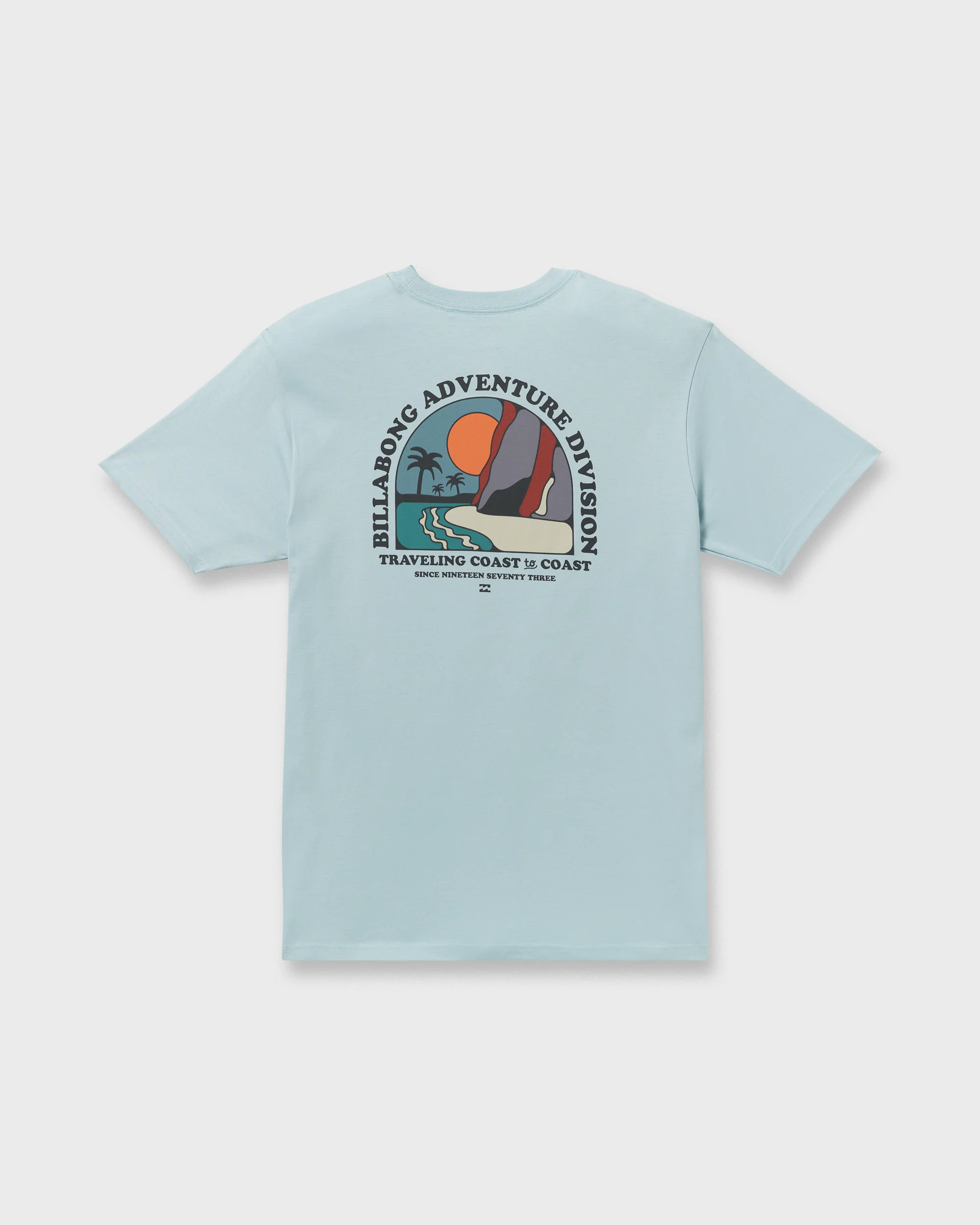 Sundown A/Div Short Sleeve T-Shirt - Dusty Blue - Image 7