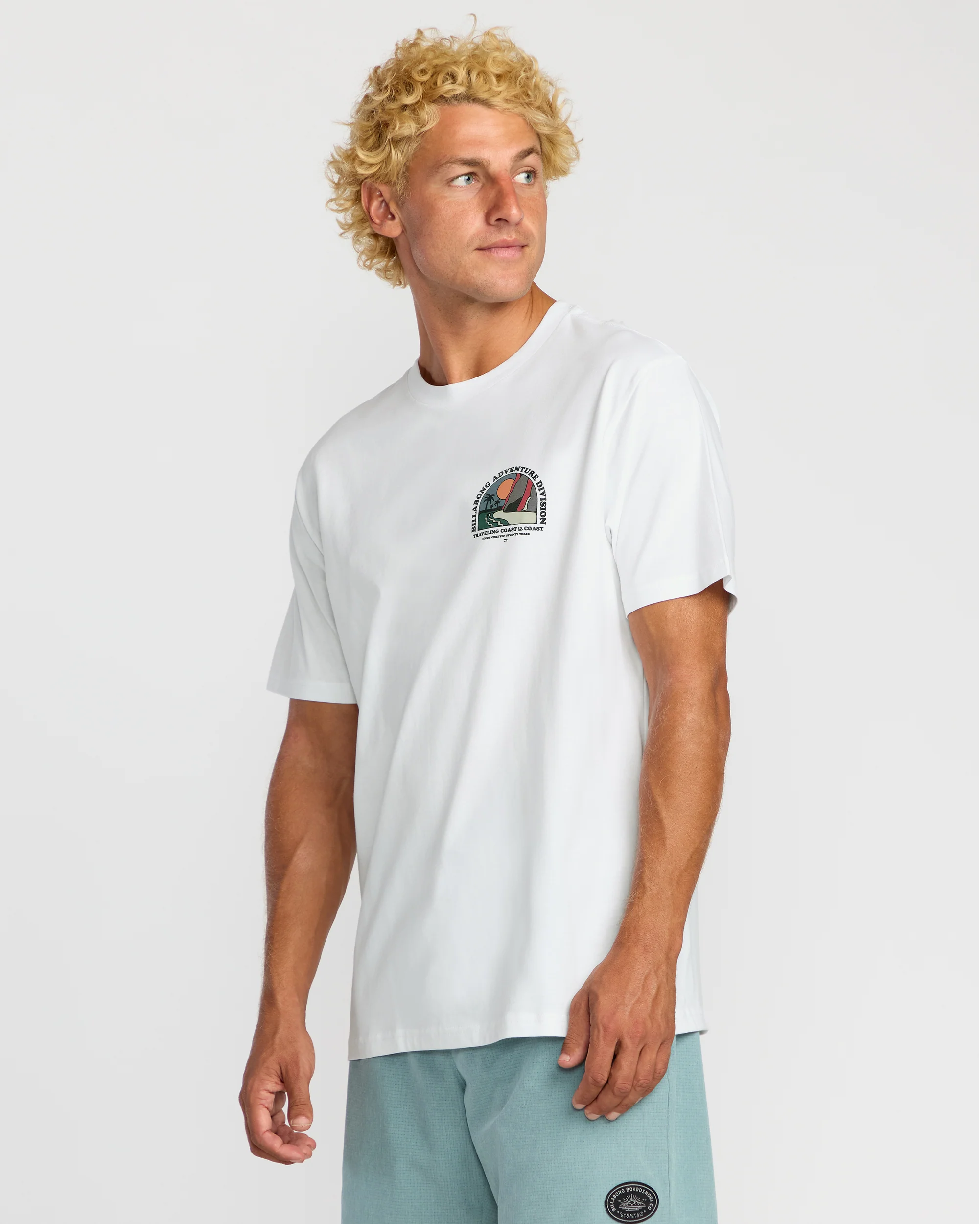 Sundown A/Div Short Sleeve T-Shirt - White - Image 4