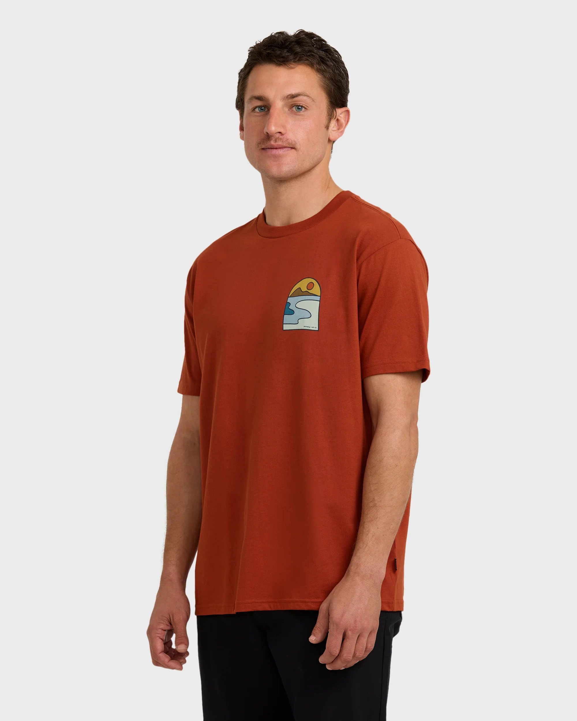 A/Div Sundown Short Sleeve T-Shirt - Brick - Image 4
