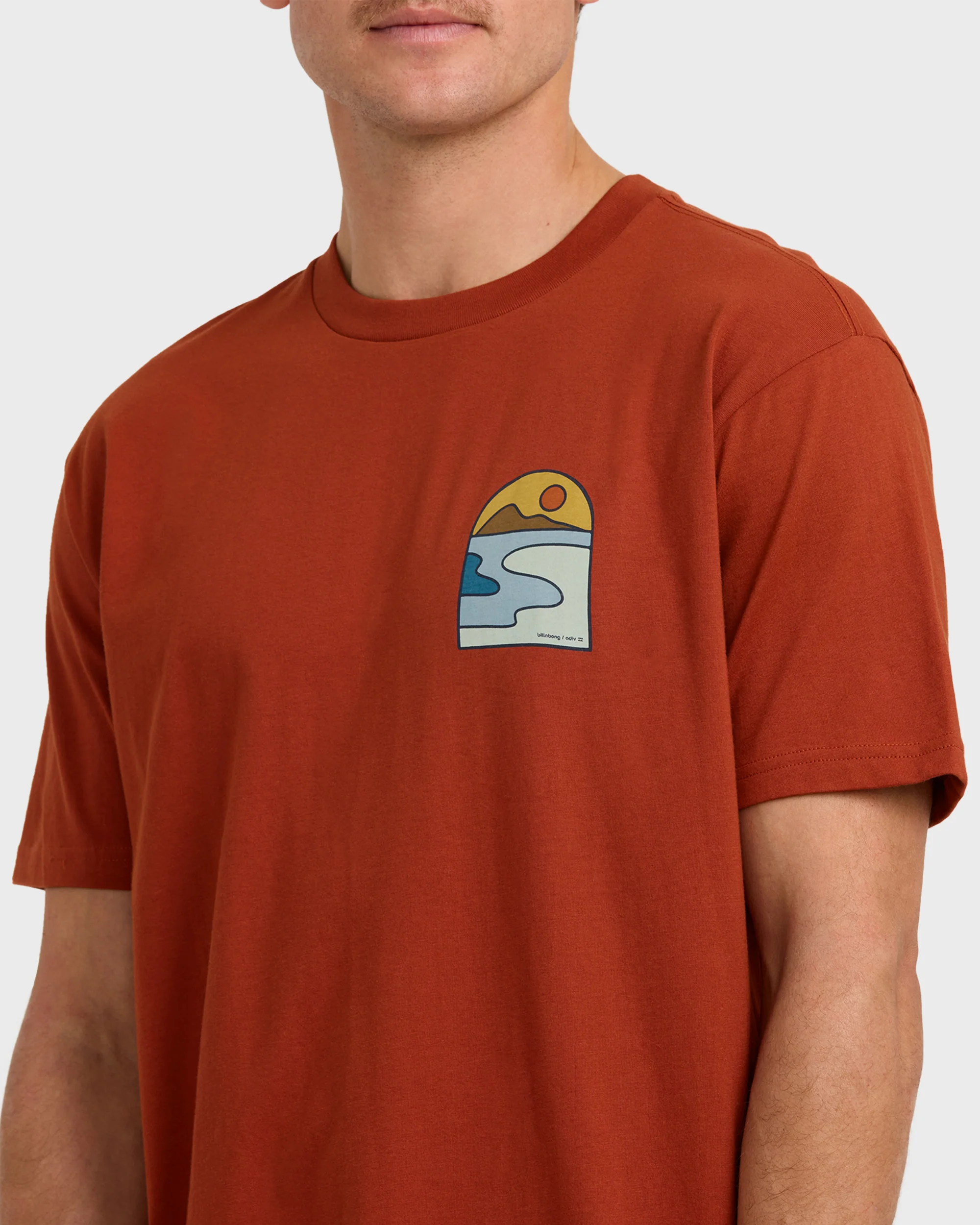 A/Div Sundown Short Sleeve T-Shirt - Brick - Image 5
