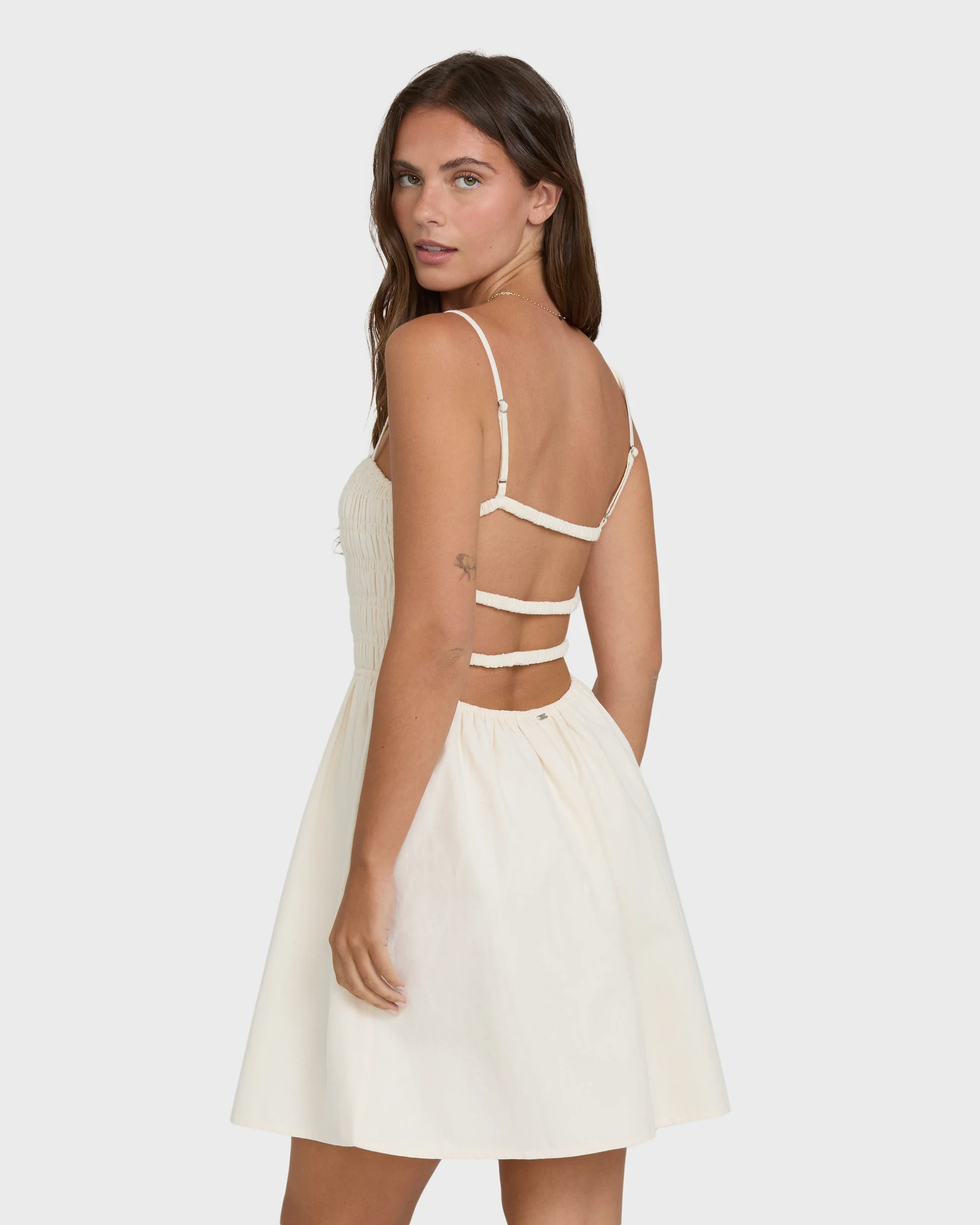 Suns Out Mini Dress - White Cap - Image 2