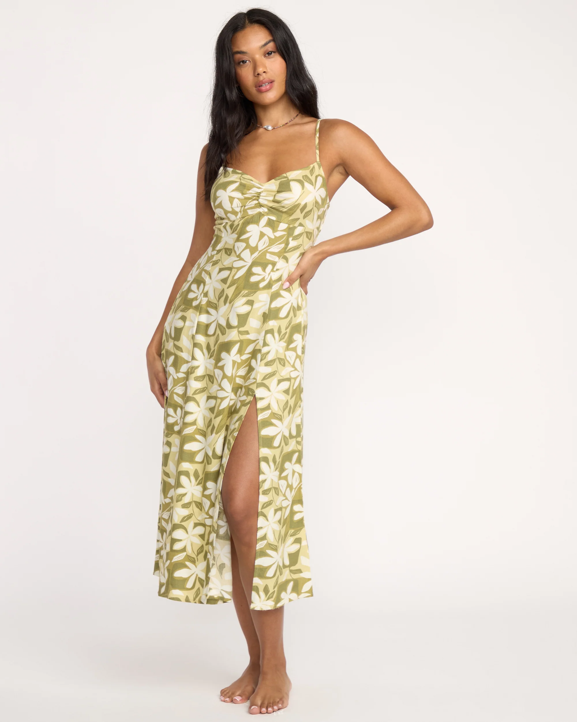Sunset Love Dress - Light Olive - Image 3