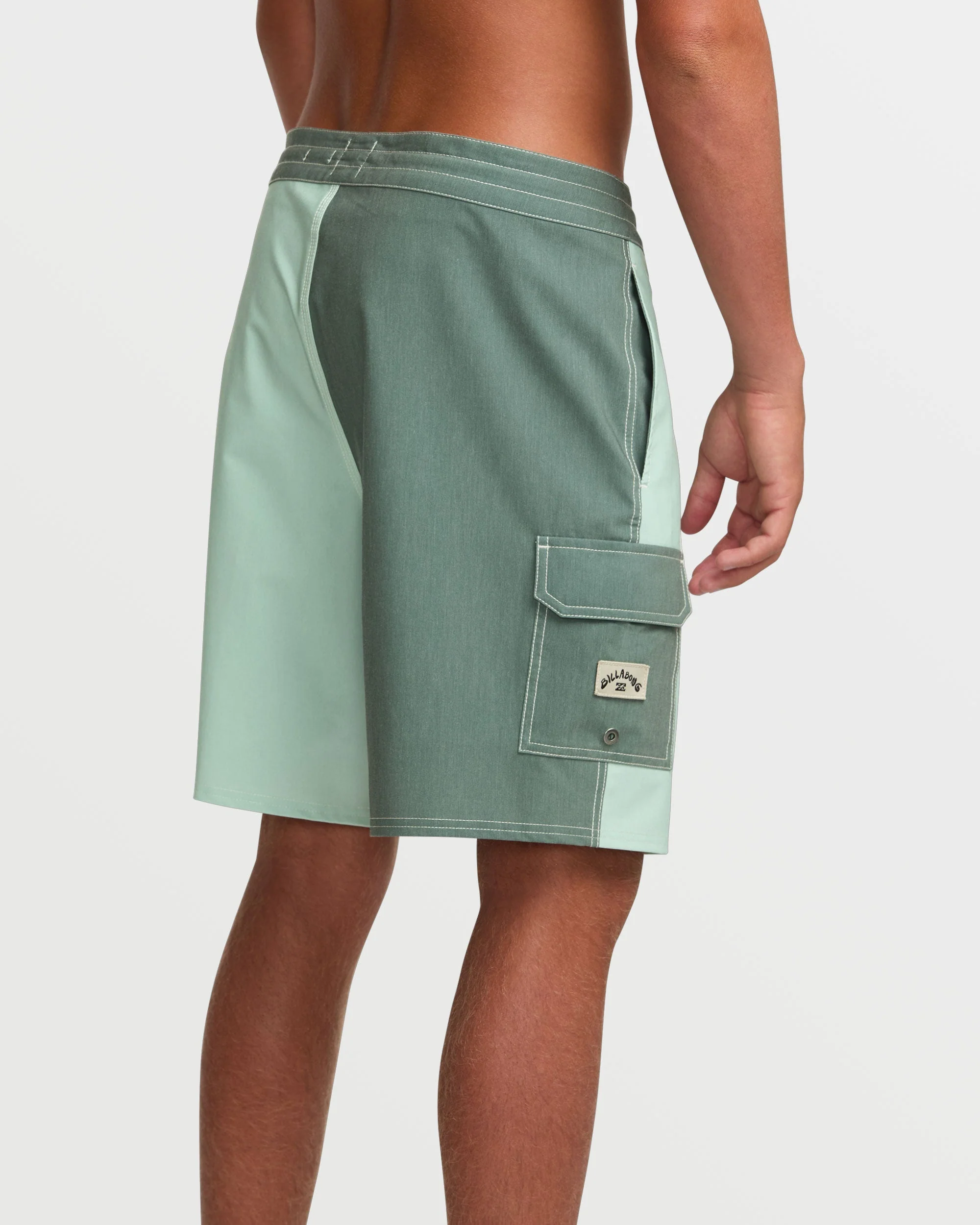 Sunshine Lo Tide 19" Boardshorts - Green Tea - Image 9
