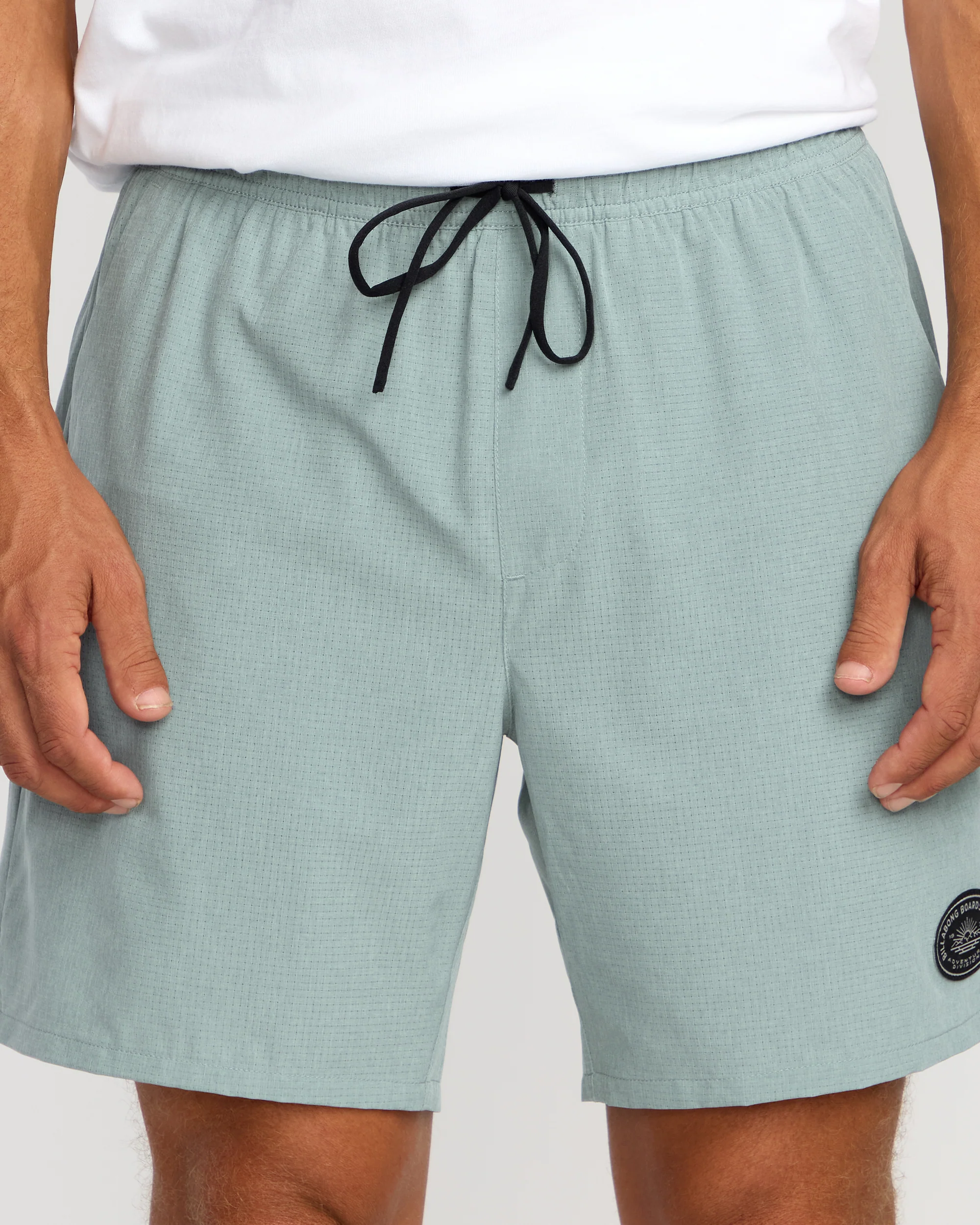 Surftrek Perforated Elastic 17" Hybrid Shorts - Sea Blue - Image 6