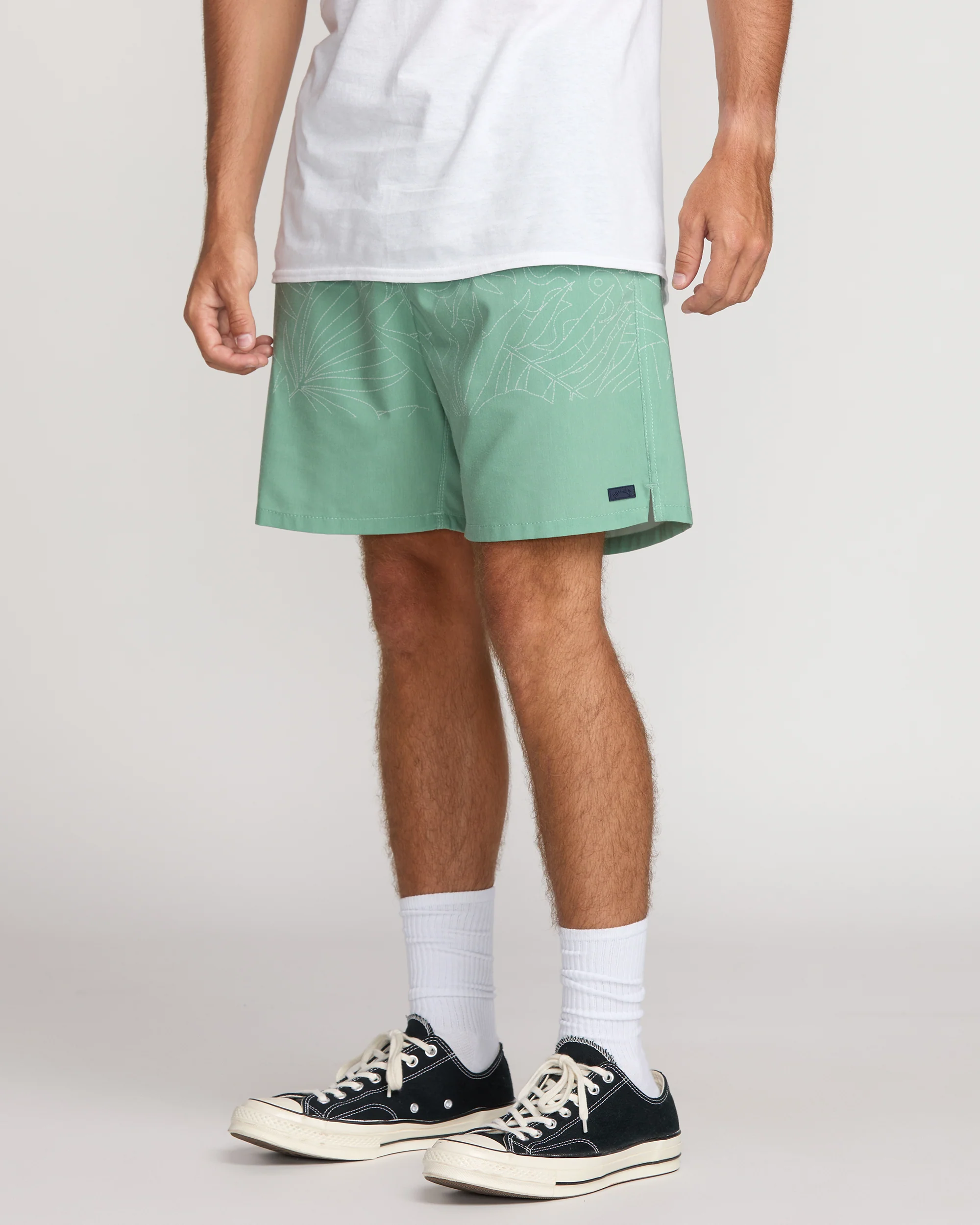 Surftrek Transit Elastic 17" Hybrid Shorts - Mist Green - Image 6
