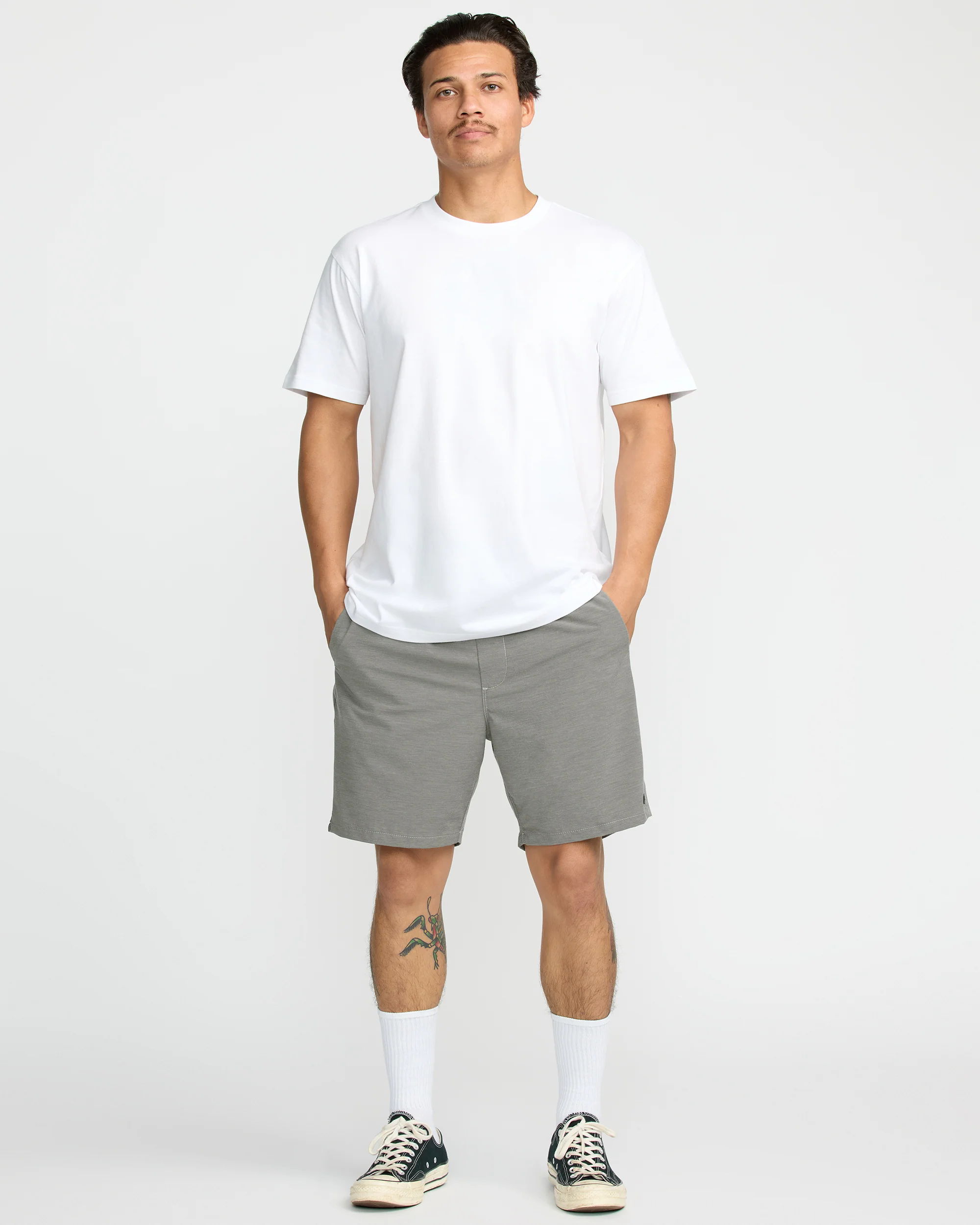 Surftrek Transit Elastic 17" Hybrid Shorts - Pewter - Image 3