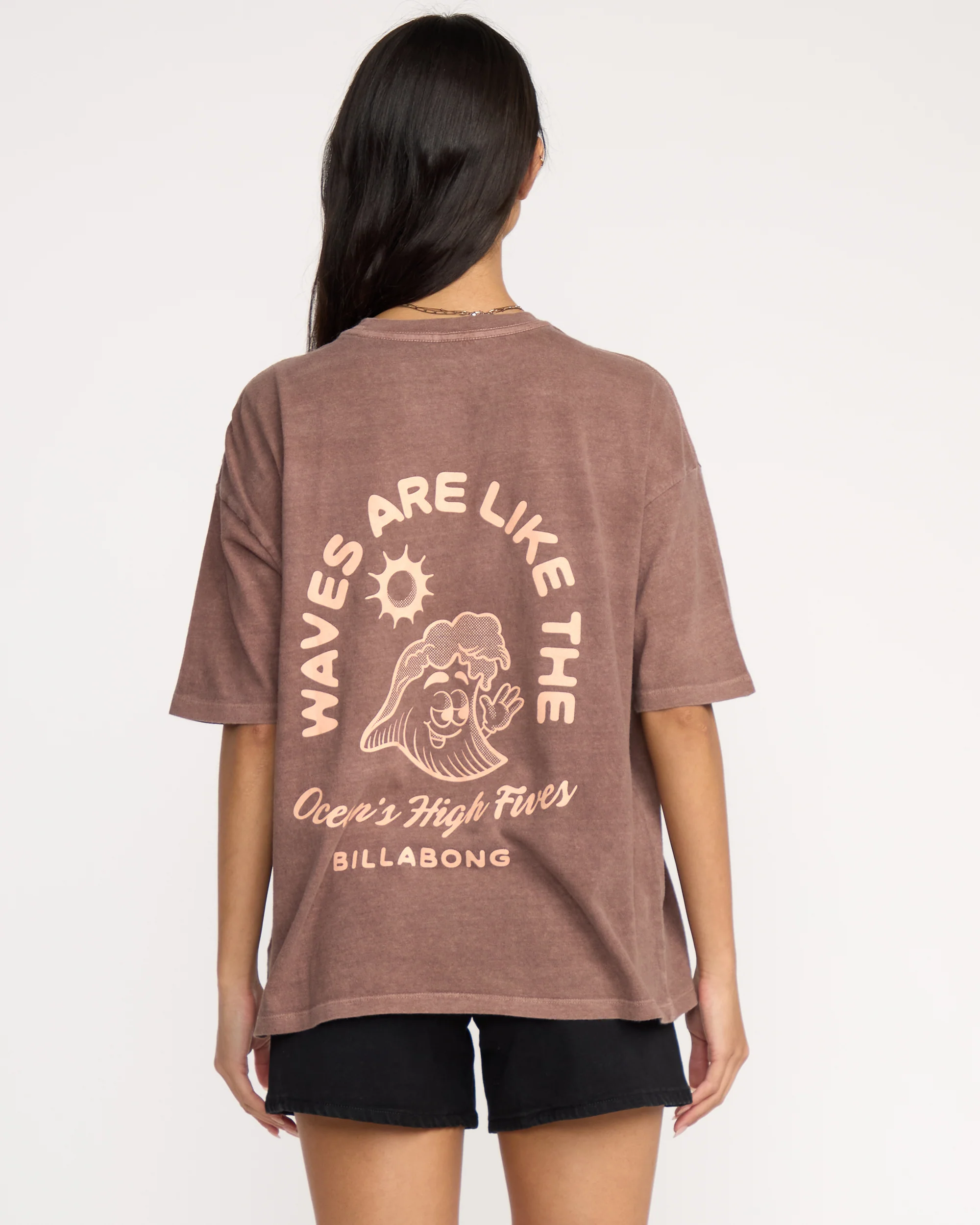 The Great Waves T-Shirt - Espresso - Image 2