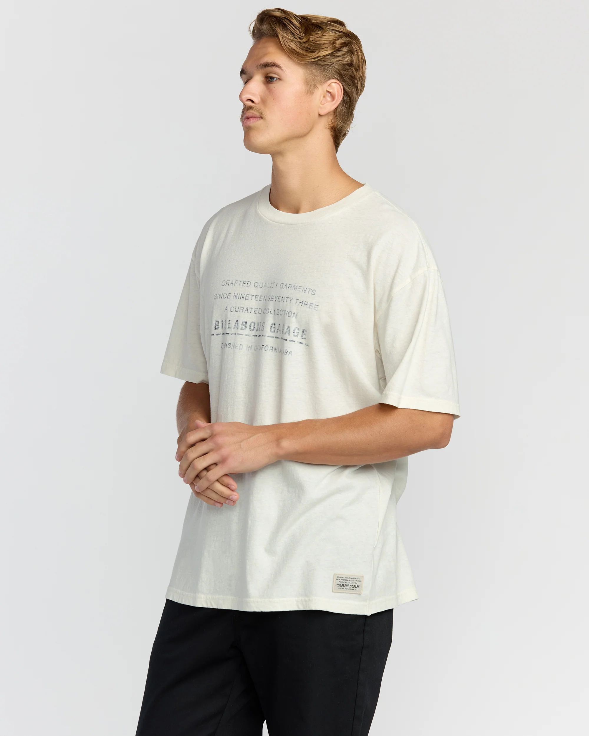 The Label Garage Regular Short Sleeve T-Shirt - Off White - Image 3