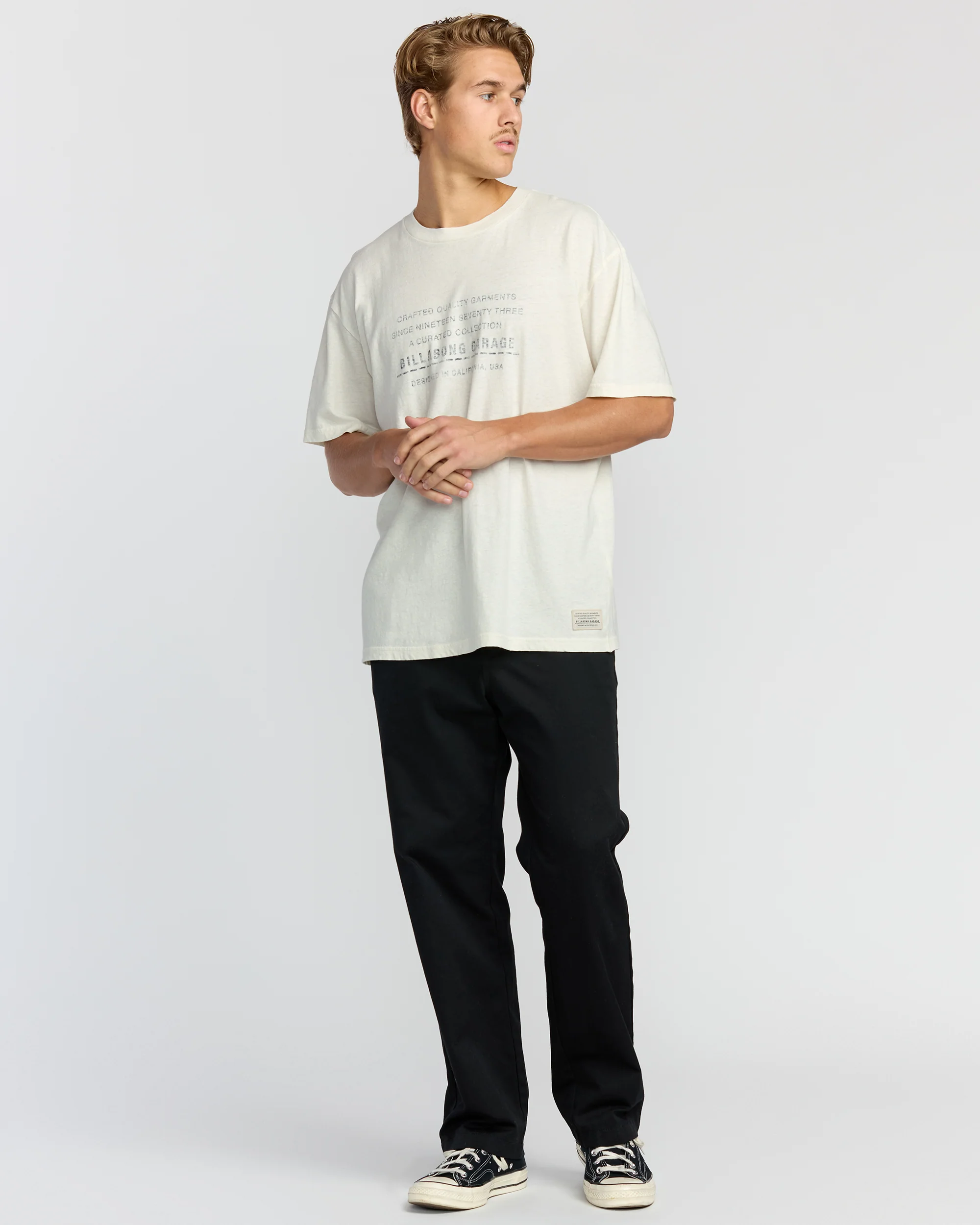 The Label Garage Regular Short Sleeve T-Shirt - Off White - Image 4