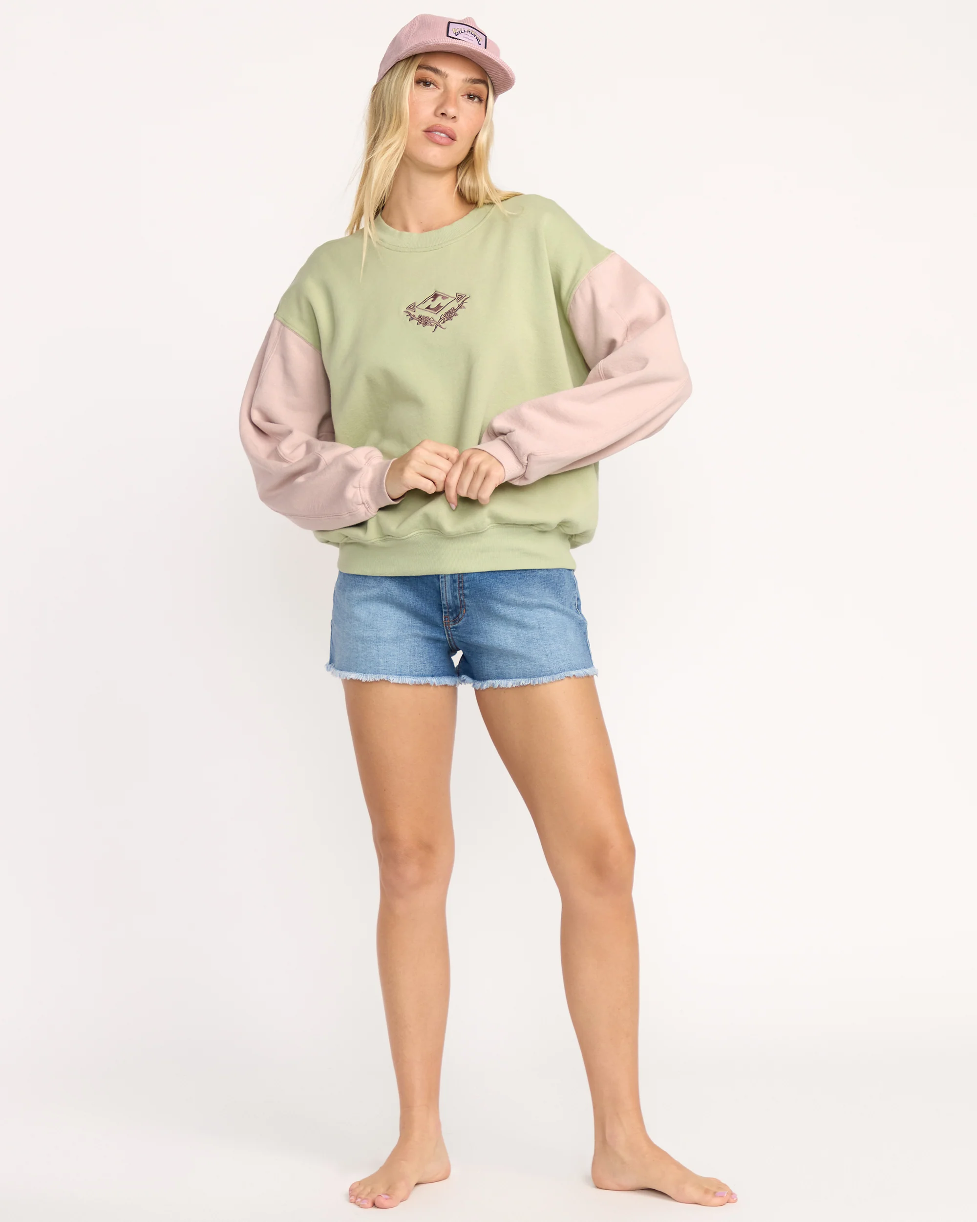 The Original Vibes Kendal Crewneck Sweatshirt - Pistachio - Image 4