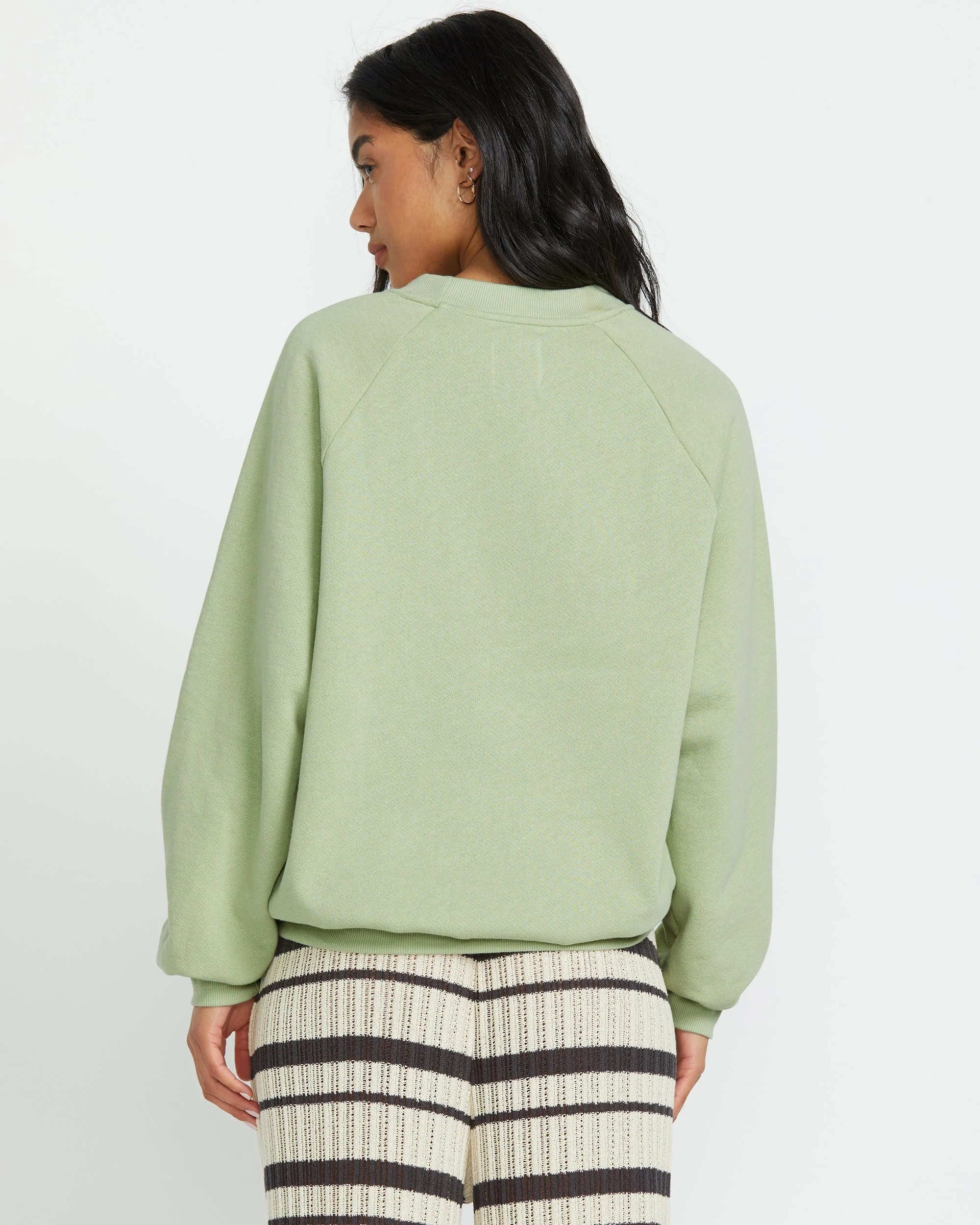 The Waves Crew Sweatshirt  - Pistachio - Image 5