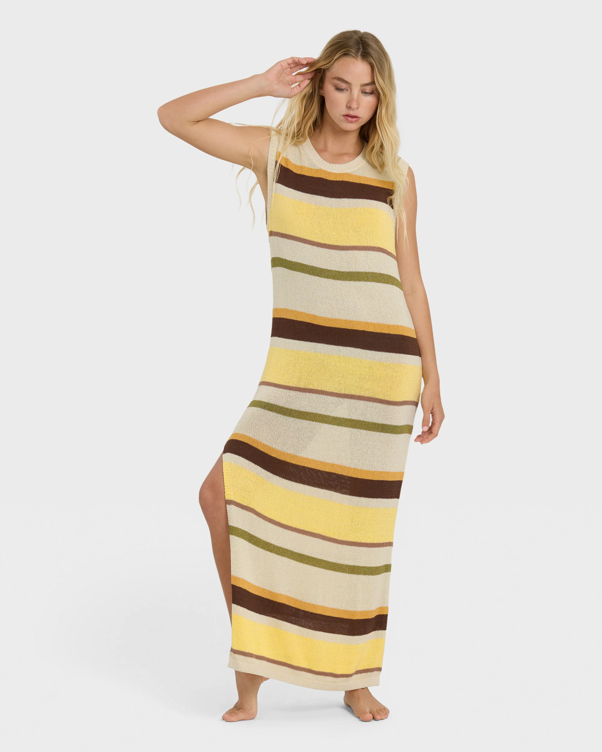 Those Days Knit Midi Dress - White Cap - Image 4