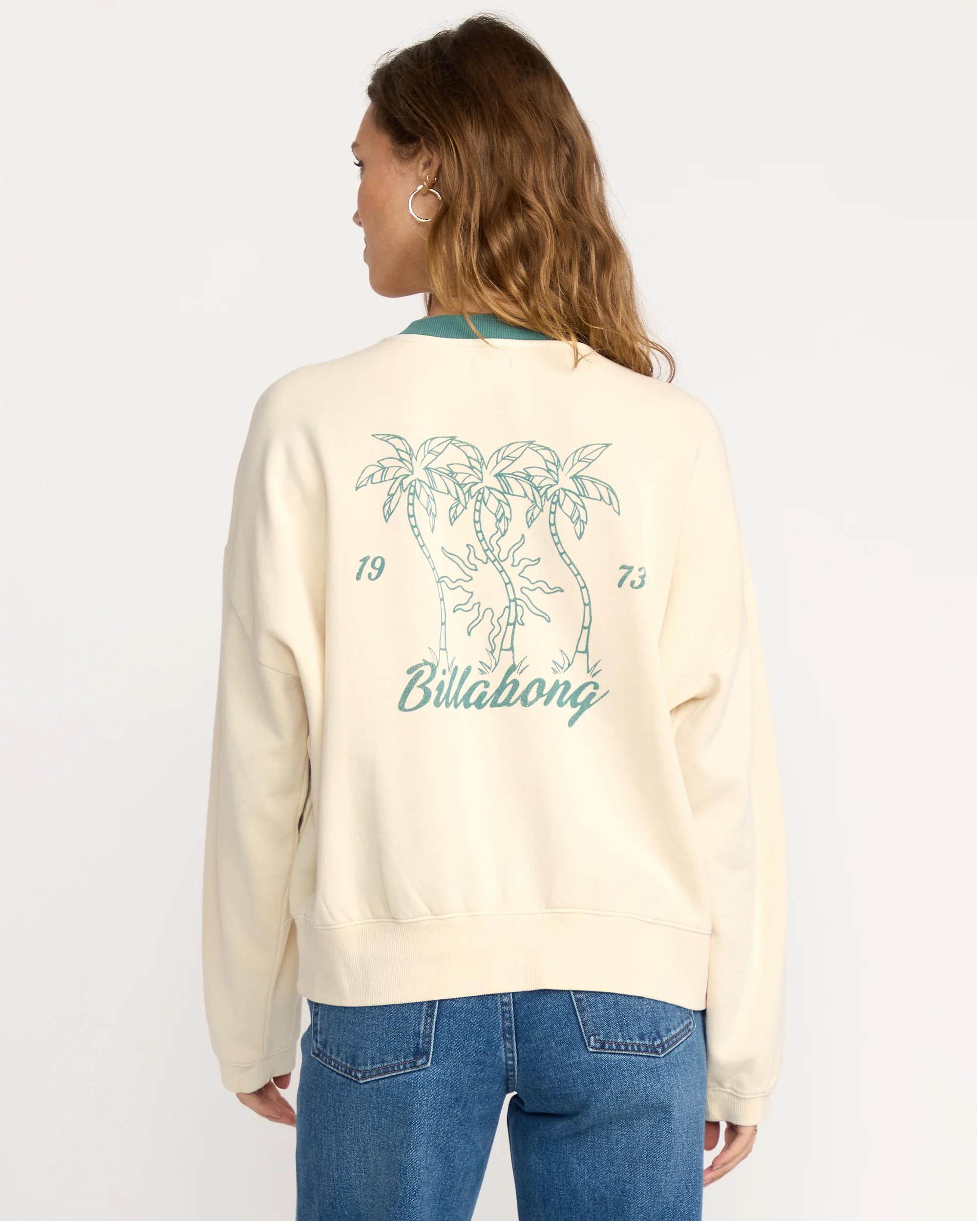 Womens Triple Palms Crew Neck - Image 2