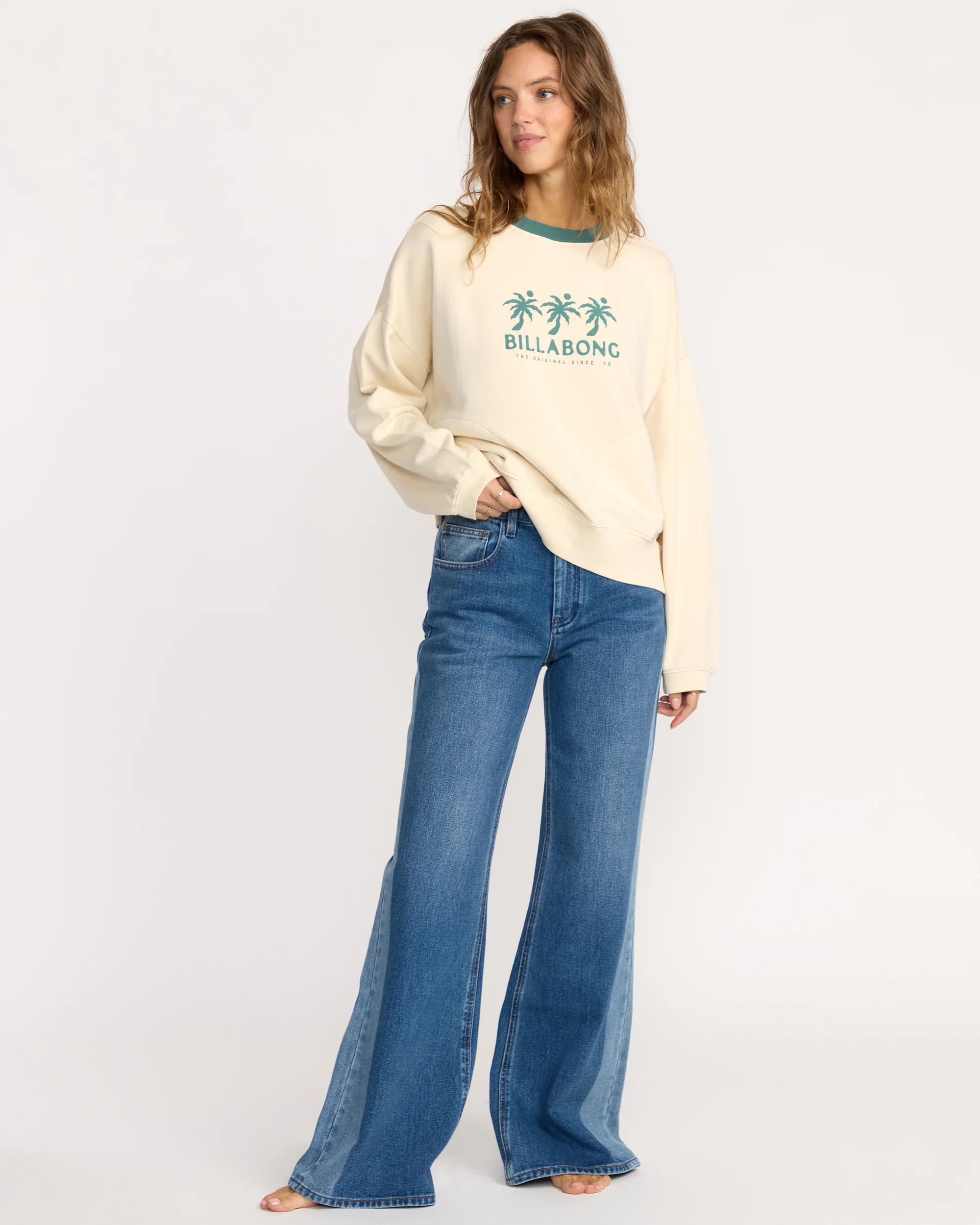 Womens Triple Palms Crew Neck - Image 3