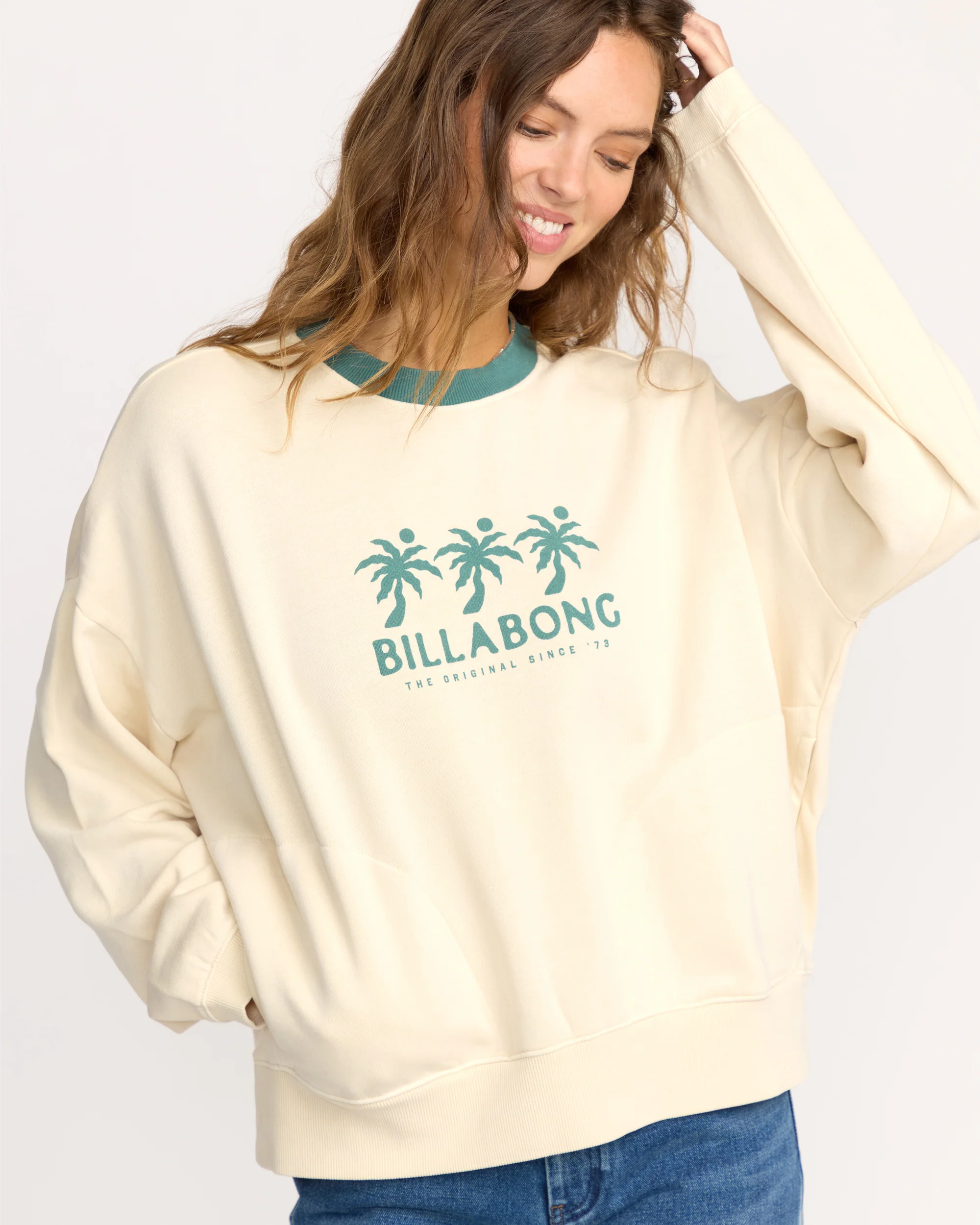 Womens Triple Palms Crew Neck - Image 5