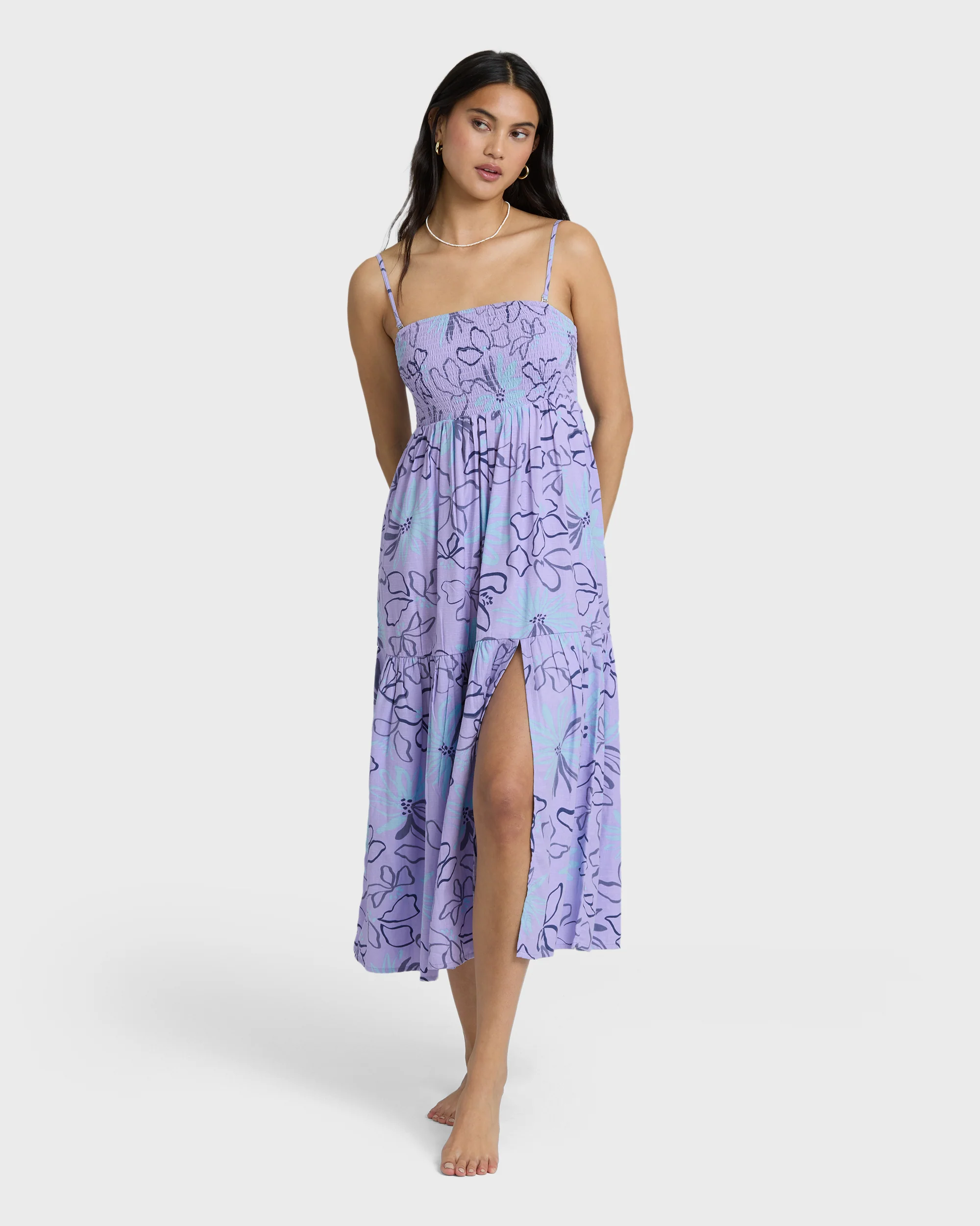 Tropical Daze Midi Dress - Twilight Blue - Image 3