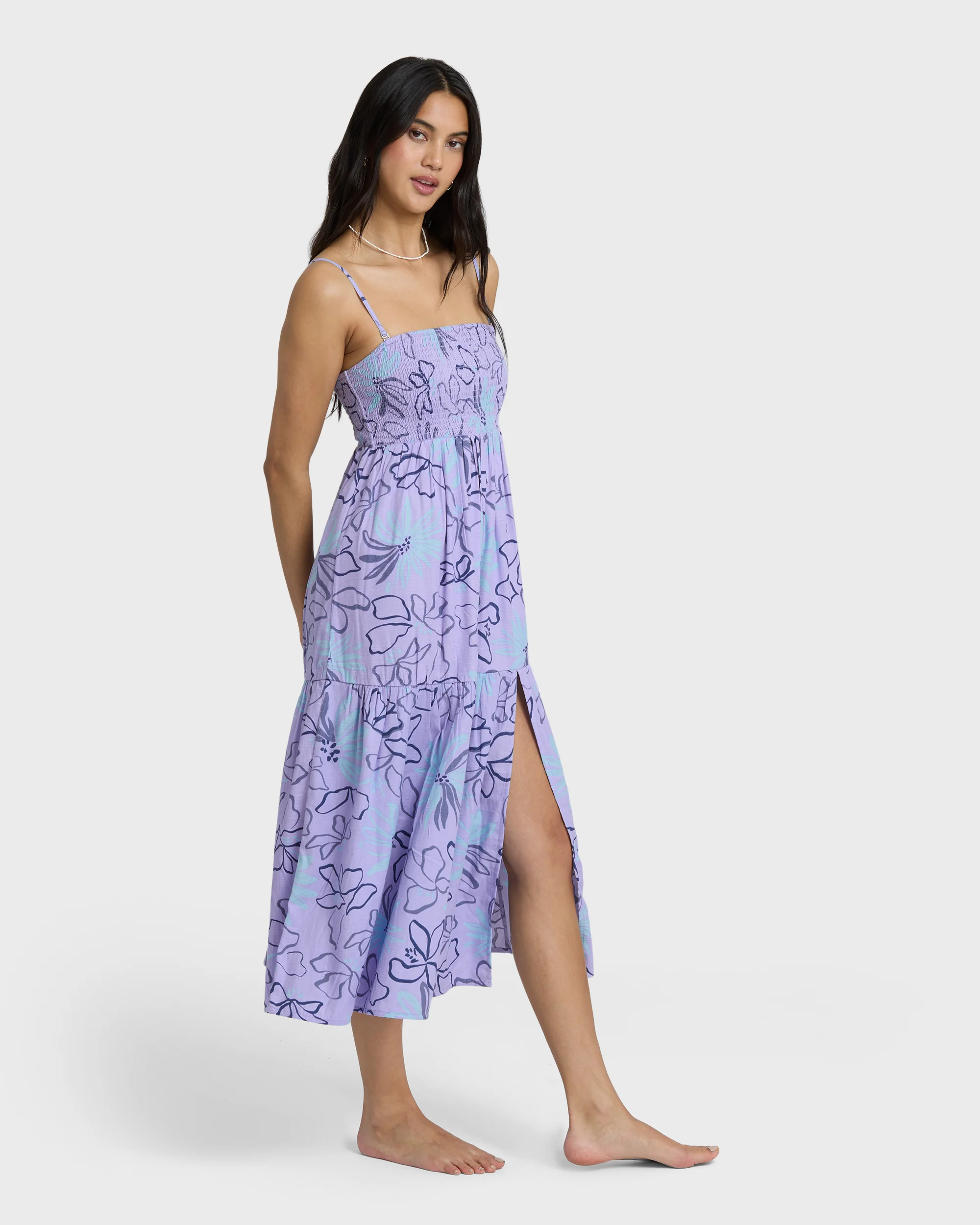 Tropical Daze Midi Dress - Twilight Blue - Image 4