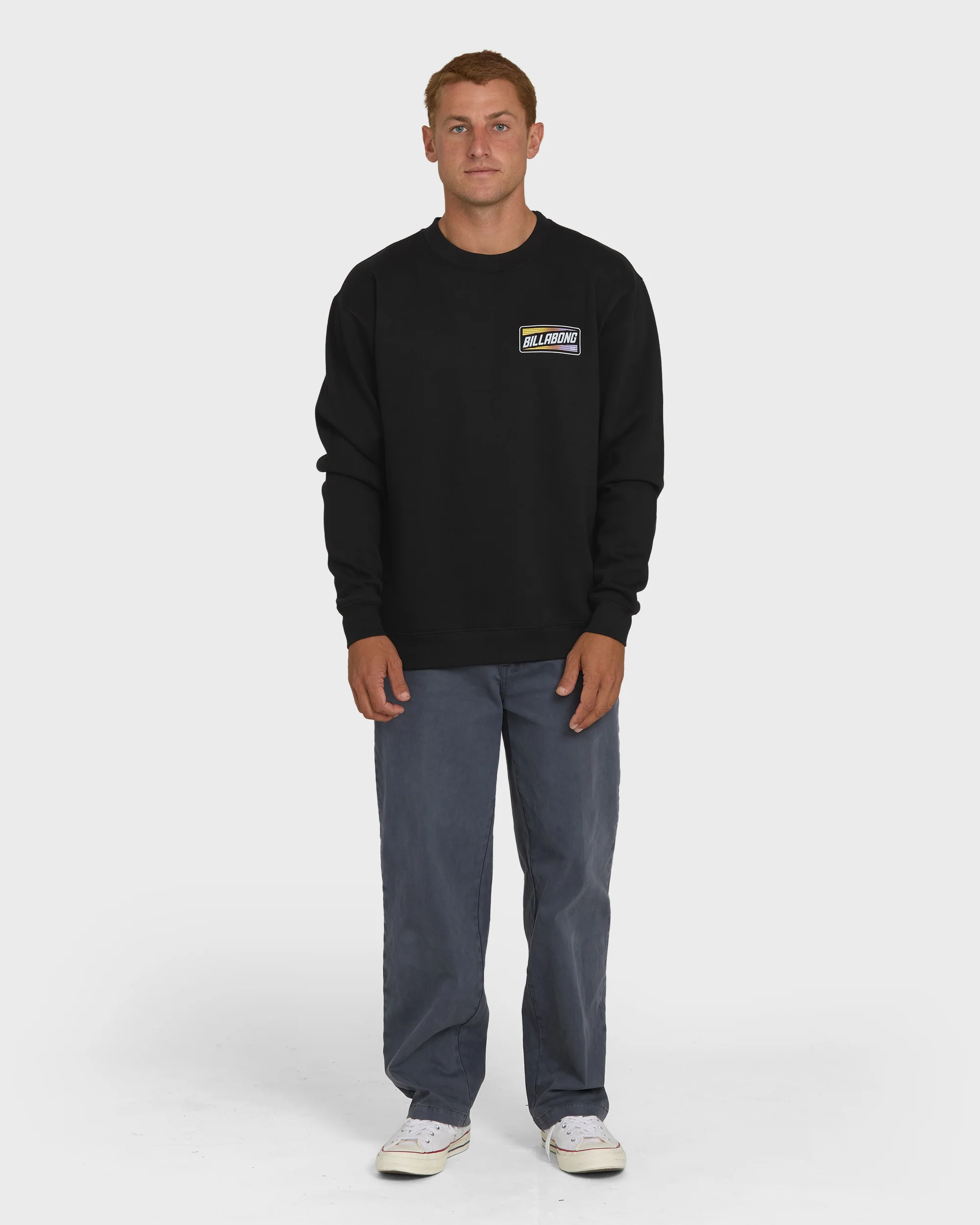 Walled Crewneck Sweatshirt  - Black - Image 4