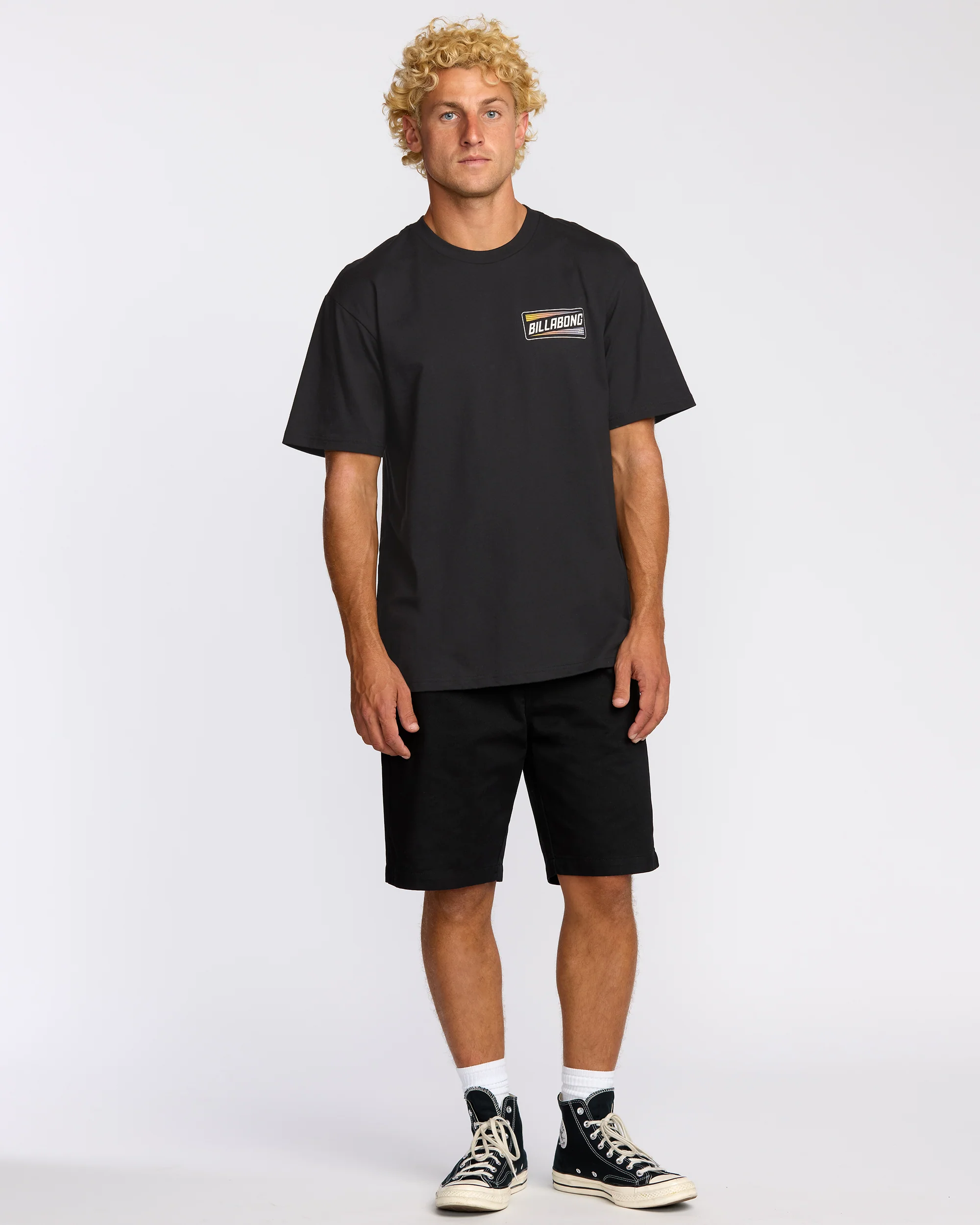 Walled Regular Short Sleeve T-Shirt - Black - Image 4