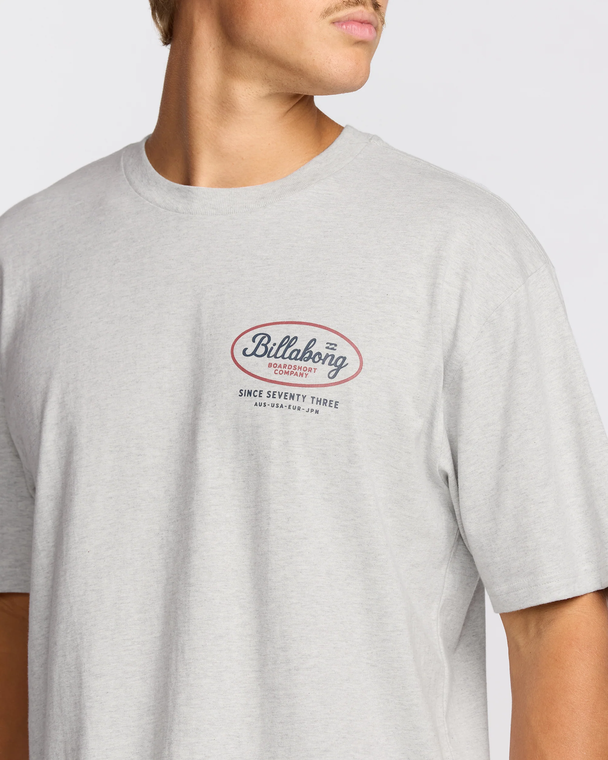 Walled Regular Short Sleeve T-Shirt - Lt Grey Htr - Image 5