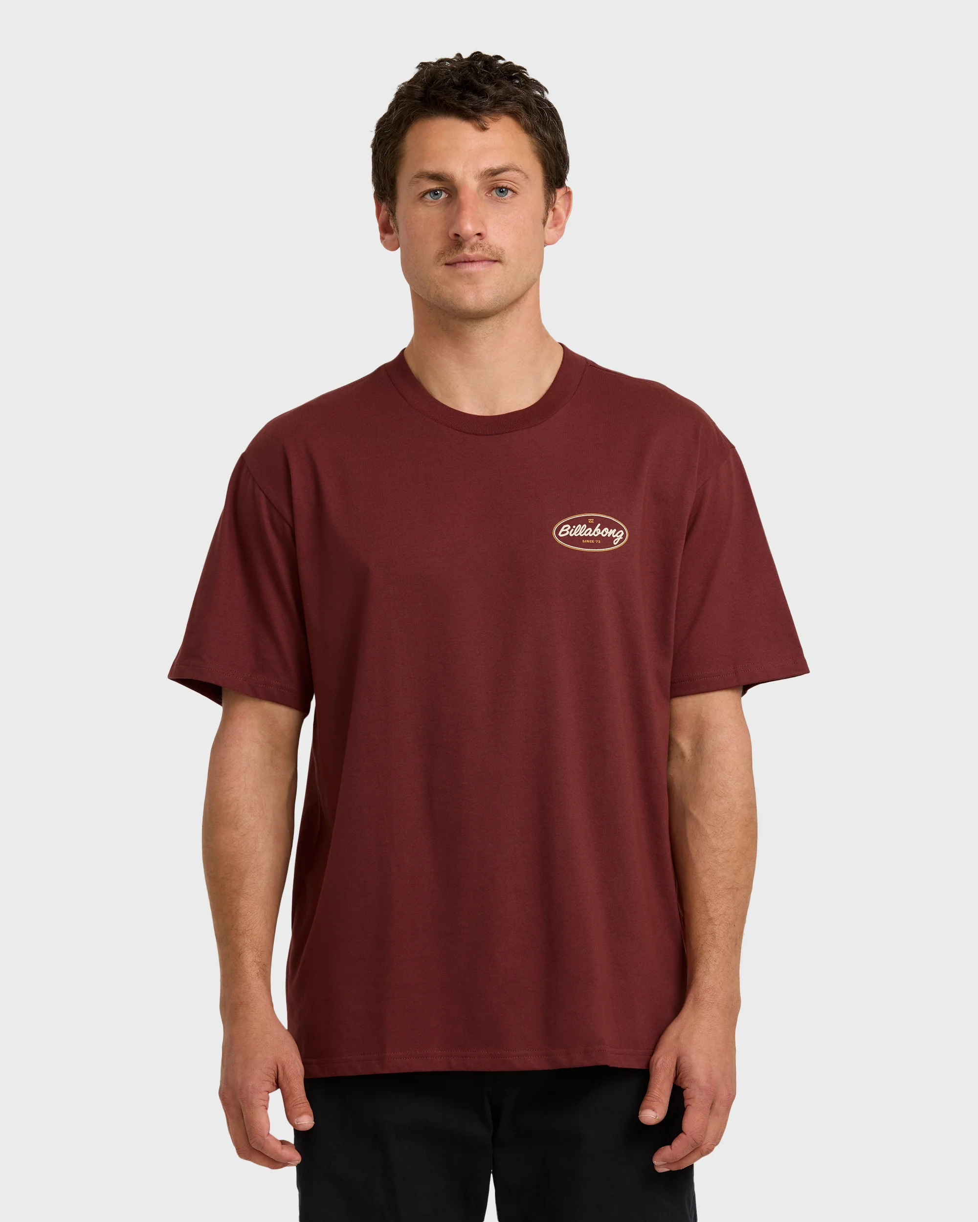 Walled Regular Short Sleeve T-Shirt - Plum - Image 2