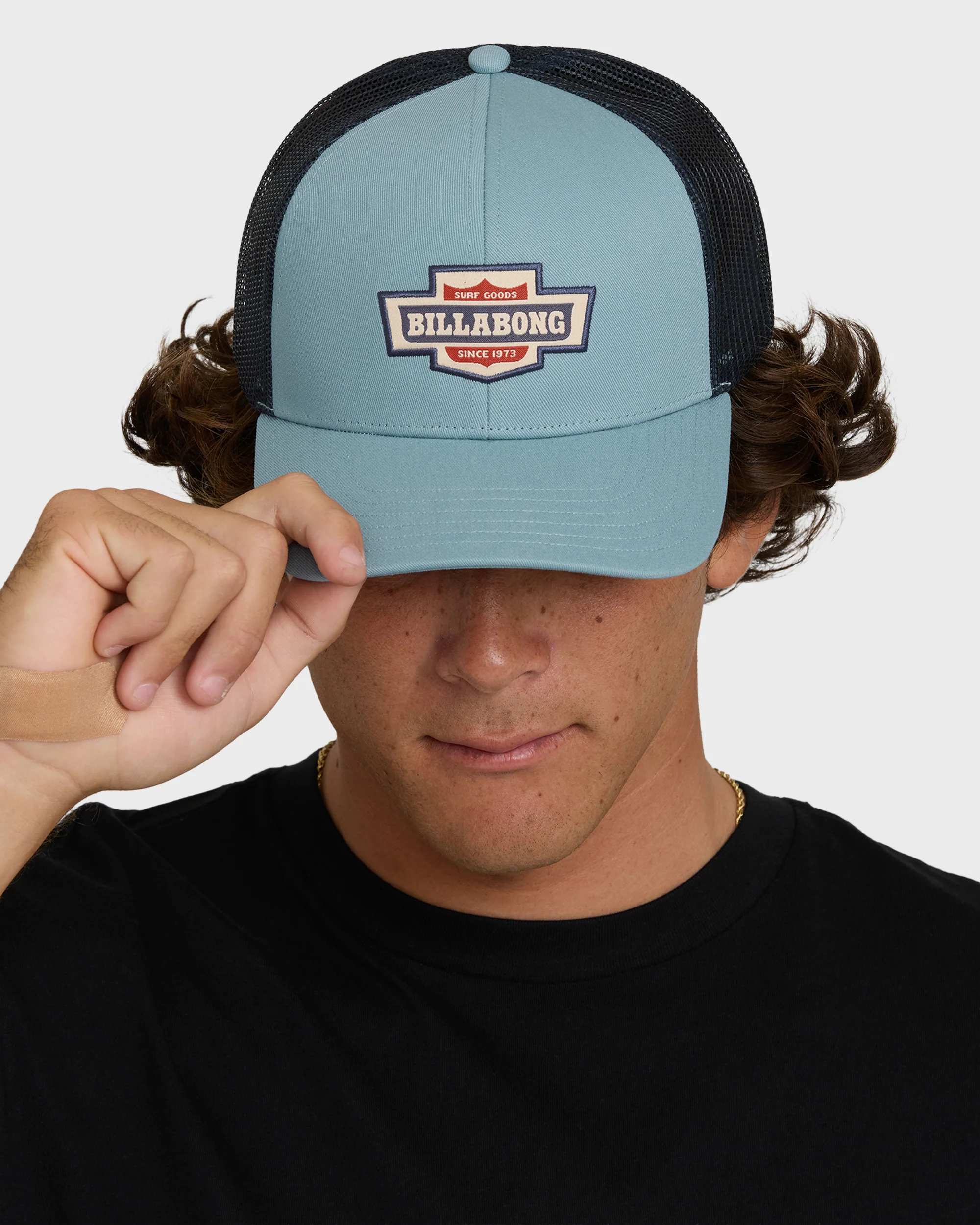Walled Trucker Hat - Blue Fog - Image 2