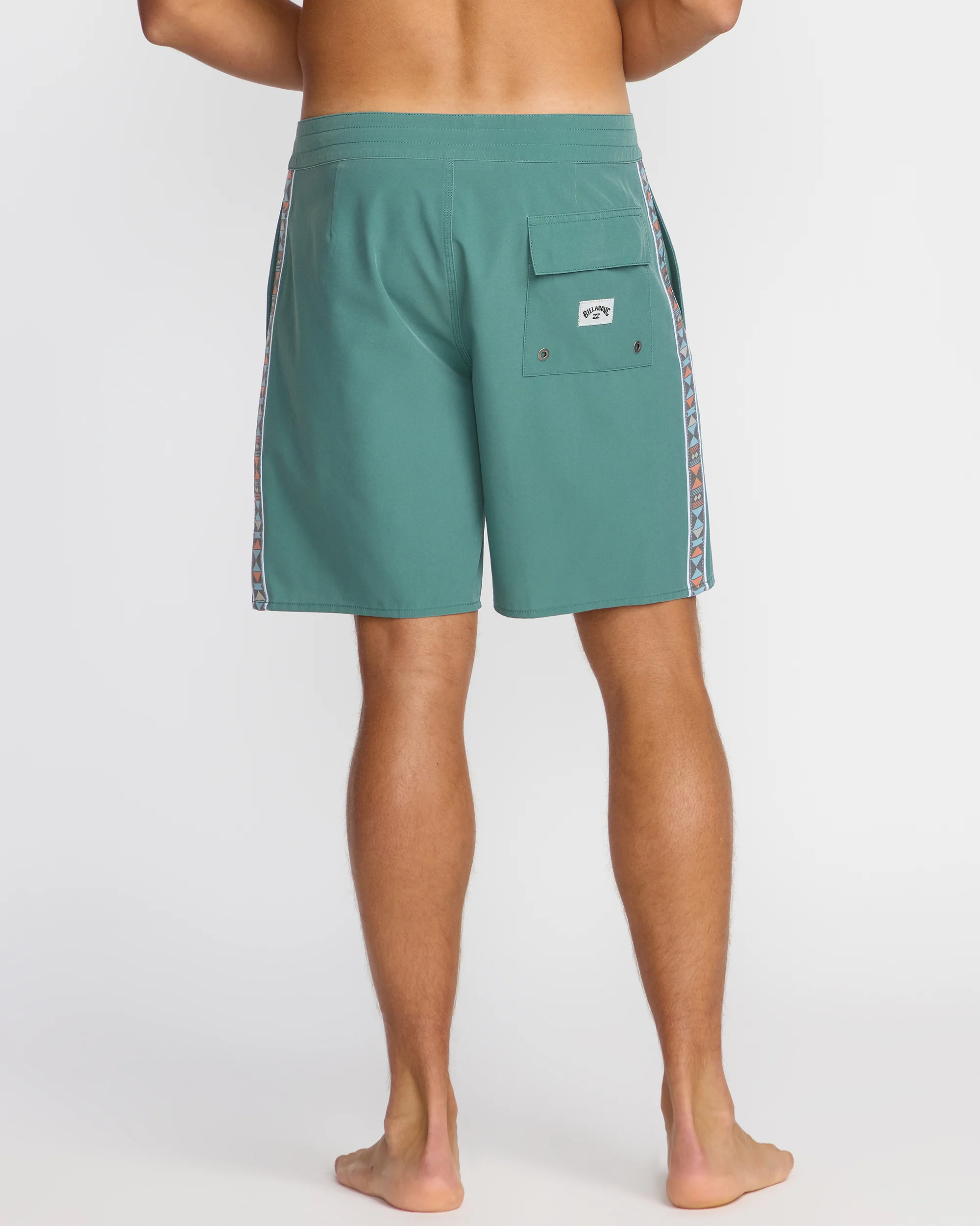 Wategos Lo Tide 19" Boardshorts - Sage Green - Image 2