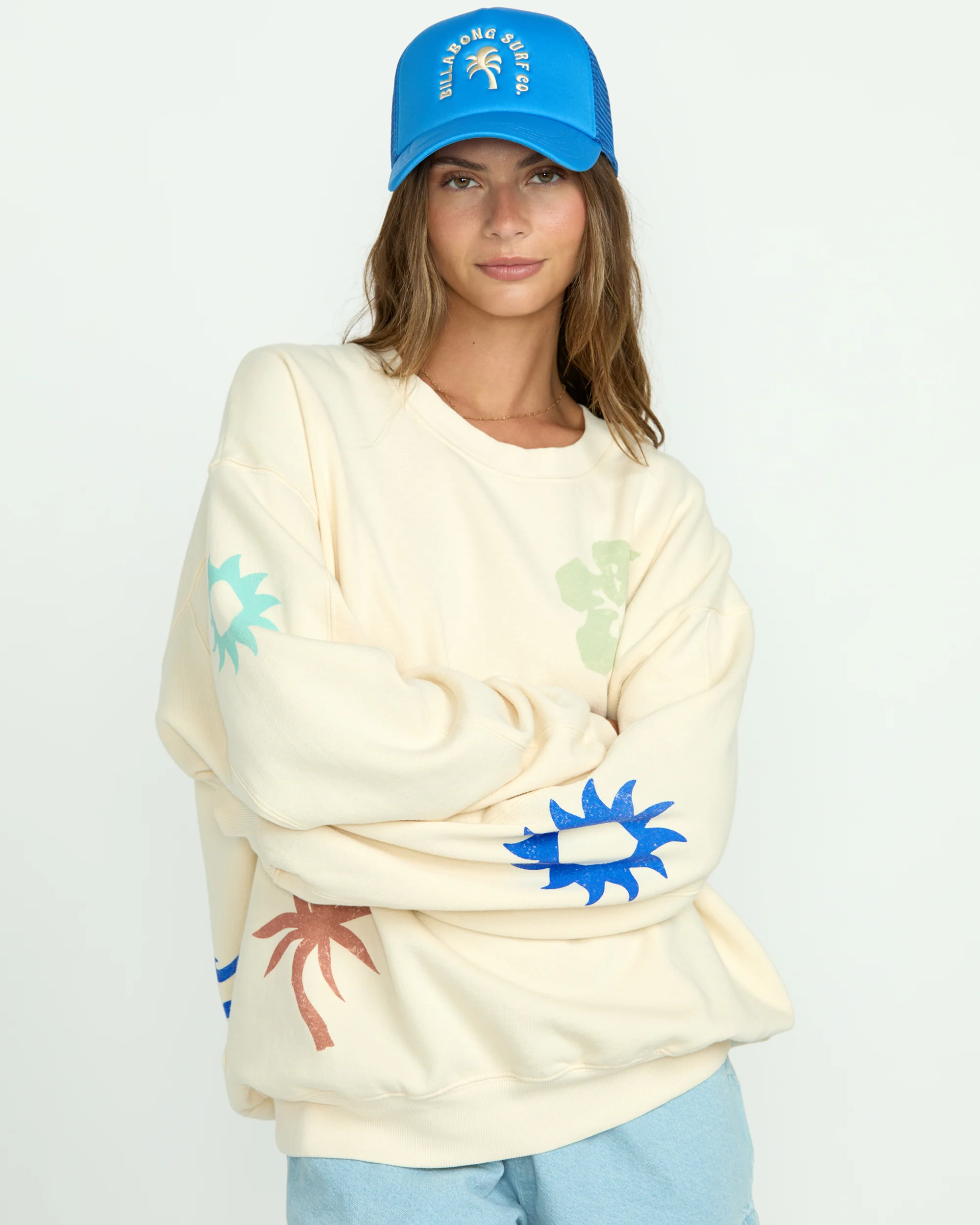 Water Signs Kendal Crewneck Sweatshirt - Whitecap - Image 2