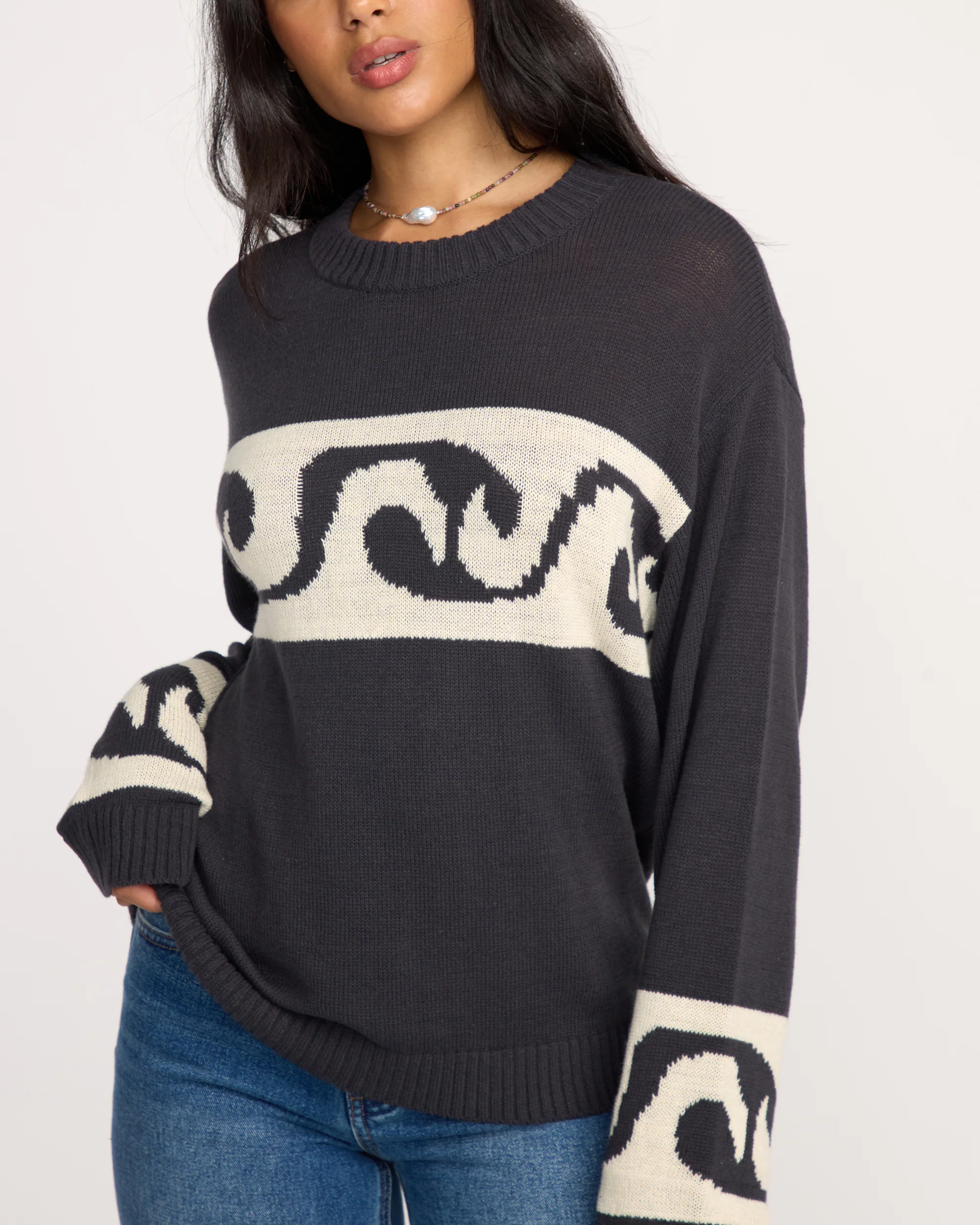 Wave Fade Sweater - Black Sands - Image 2